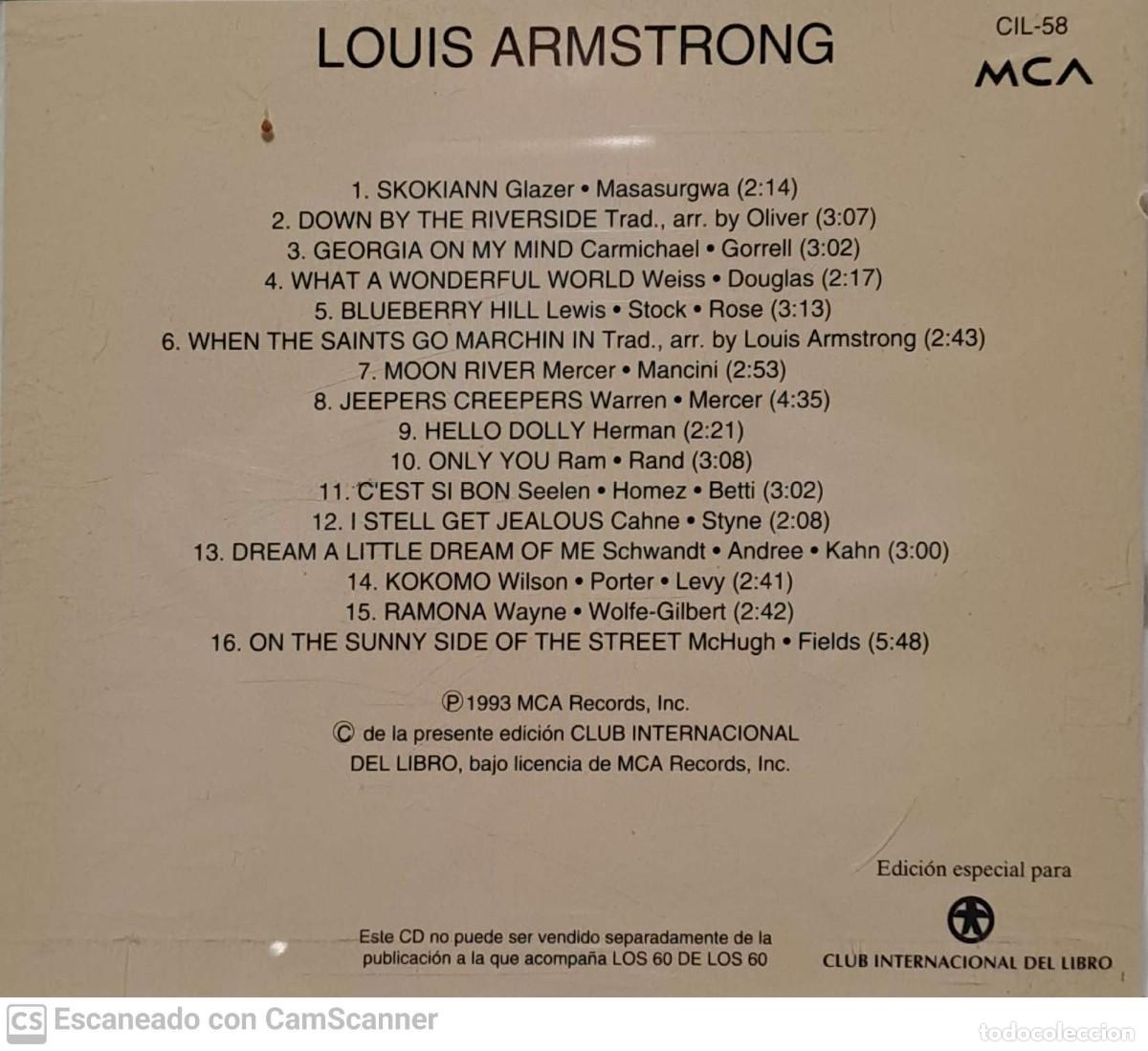 CDs de m&uacute;sica: Louis Armstrong &lrm;&ndash; The ★ Collection - Foto 2