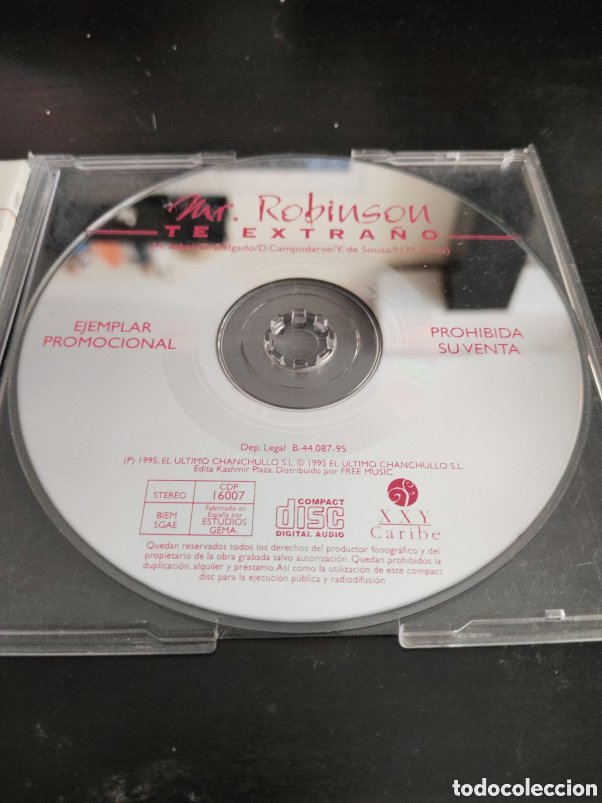 CDs de m&uacute;sica: Mr. Robinson&nbsp;&ndash;&nbsp;Te Extra&ntilde;o CD single promo 1995 Espa&ntilde;a - Foto 2