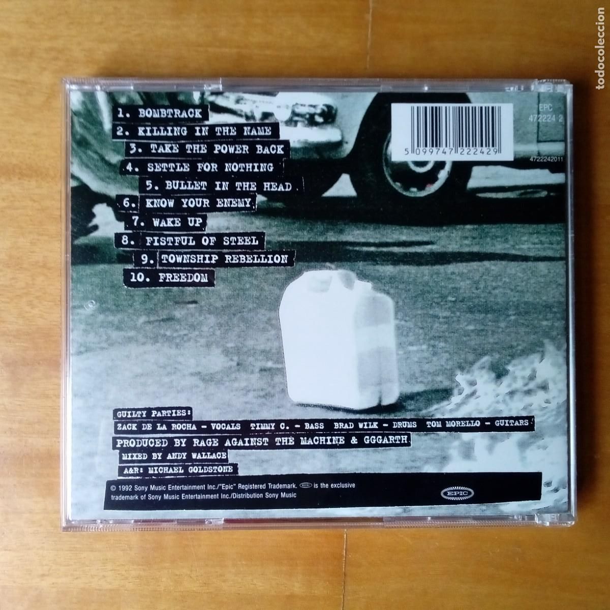 CDs de m&uacute;sica: Rage Against the machine. CD - Foto 2