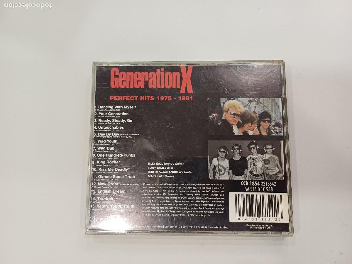 CDs de m&uacute;sica: GENERATION X/PERFECT HITS 1975-1981/CD PUNK. - Foto 3
