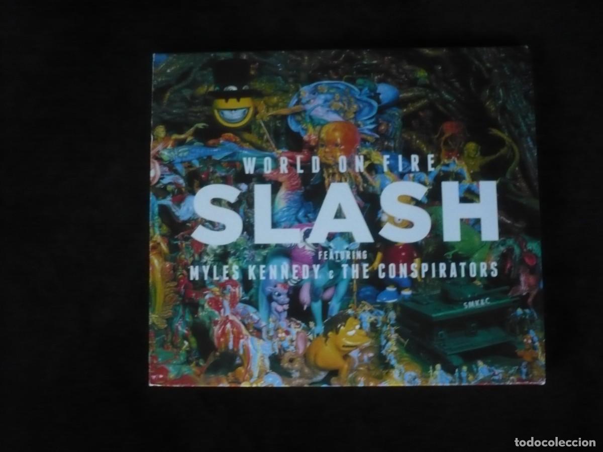 CDs de m&uacute;sica: slash - world on fire - cd como nuevo con librito - Foto 1