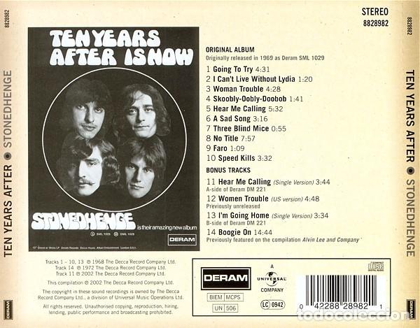 CDs de m&uacute;sica: Ten Years After &ndash; Stonedhenge - Foto 2