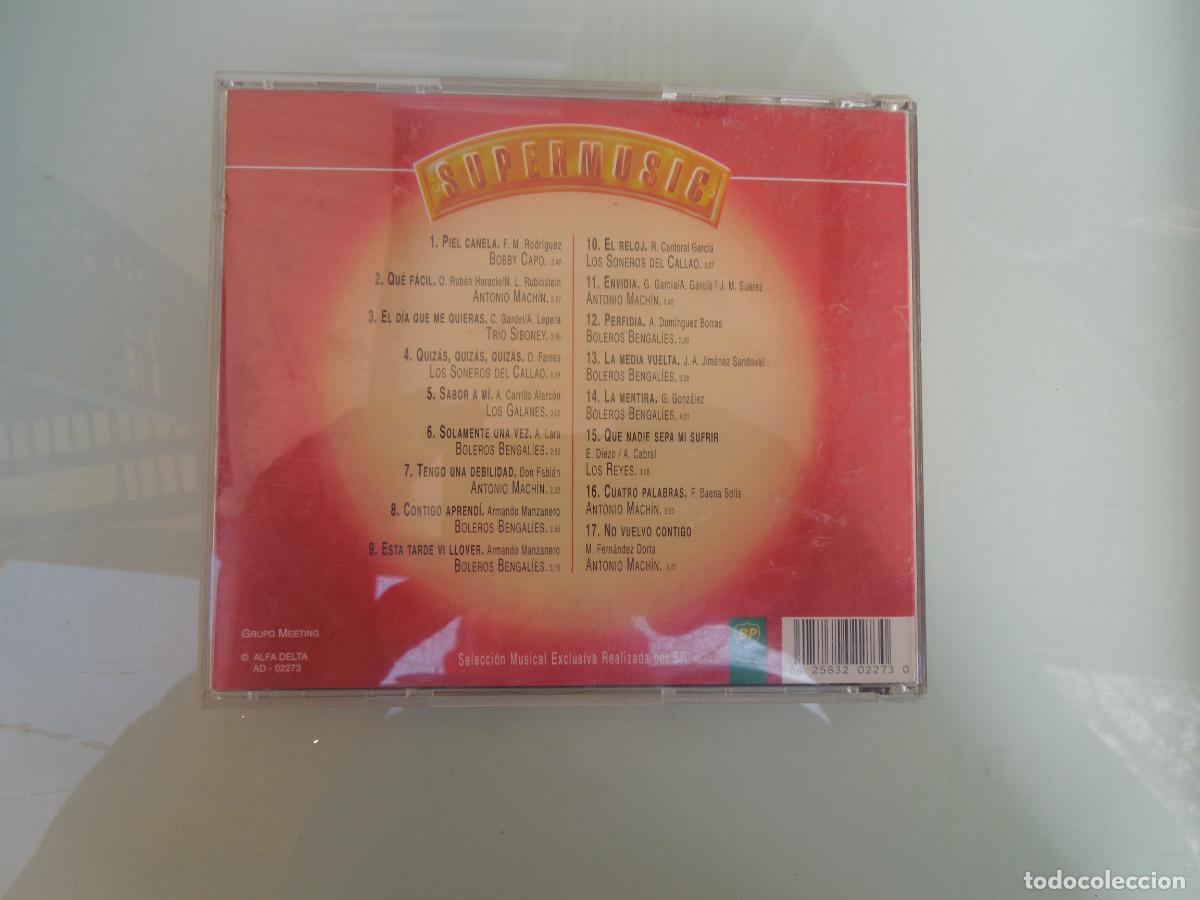 CDs de m&uacute;sica: BOLEROS - SUPERMUSIC - CD -VERSIONES ORIGINALES -17 TEMAS - Foto 2