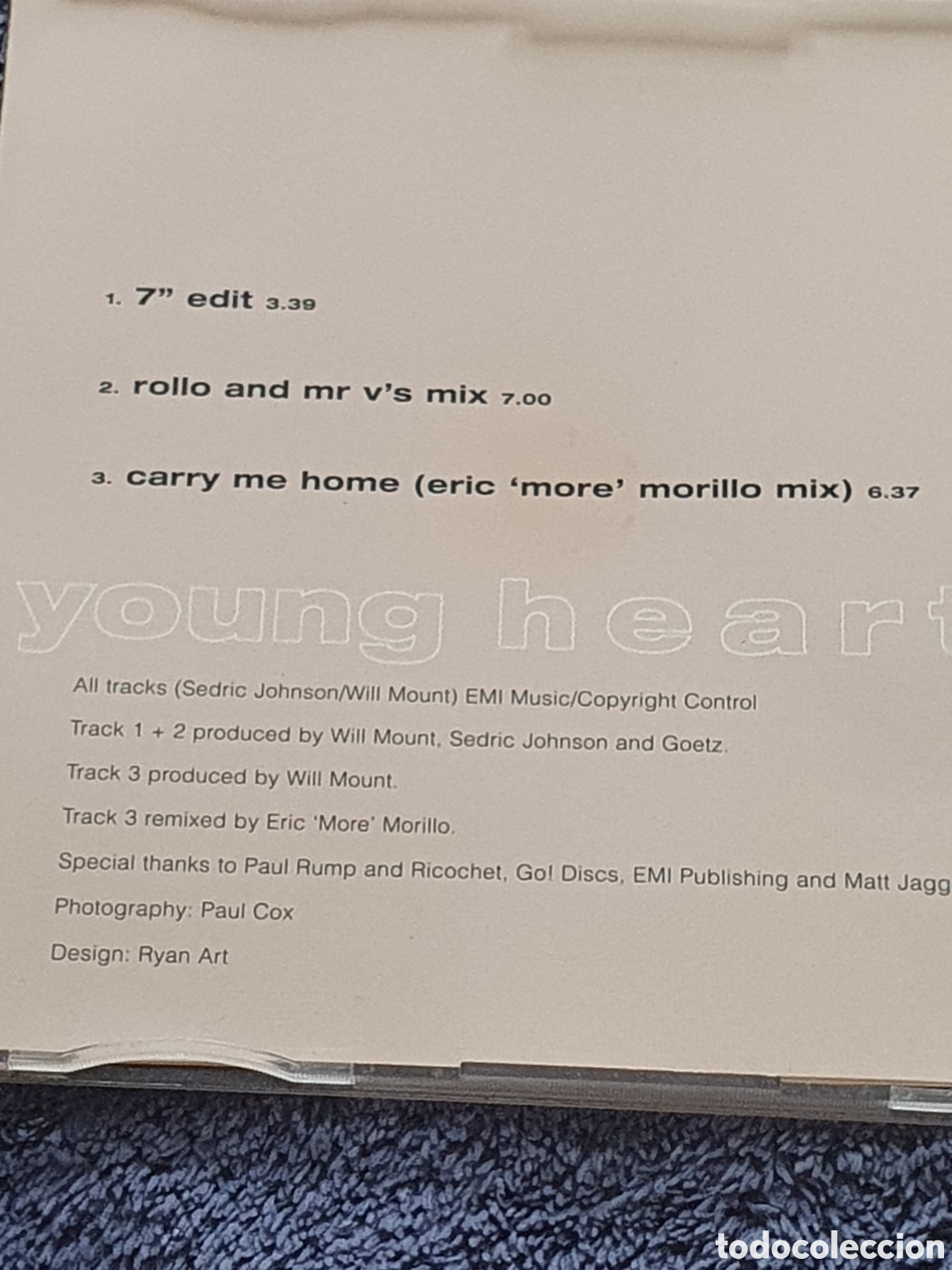CDs de m&uacute;sica: CD-25. Young Hearts, CD, Single, De 2&ordf; Mano. - Foto 3