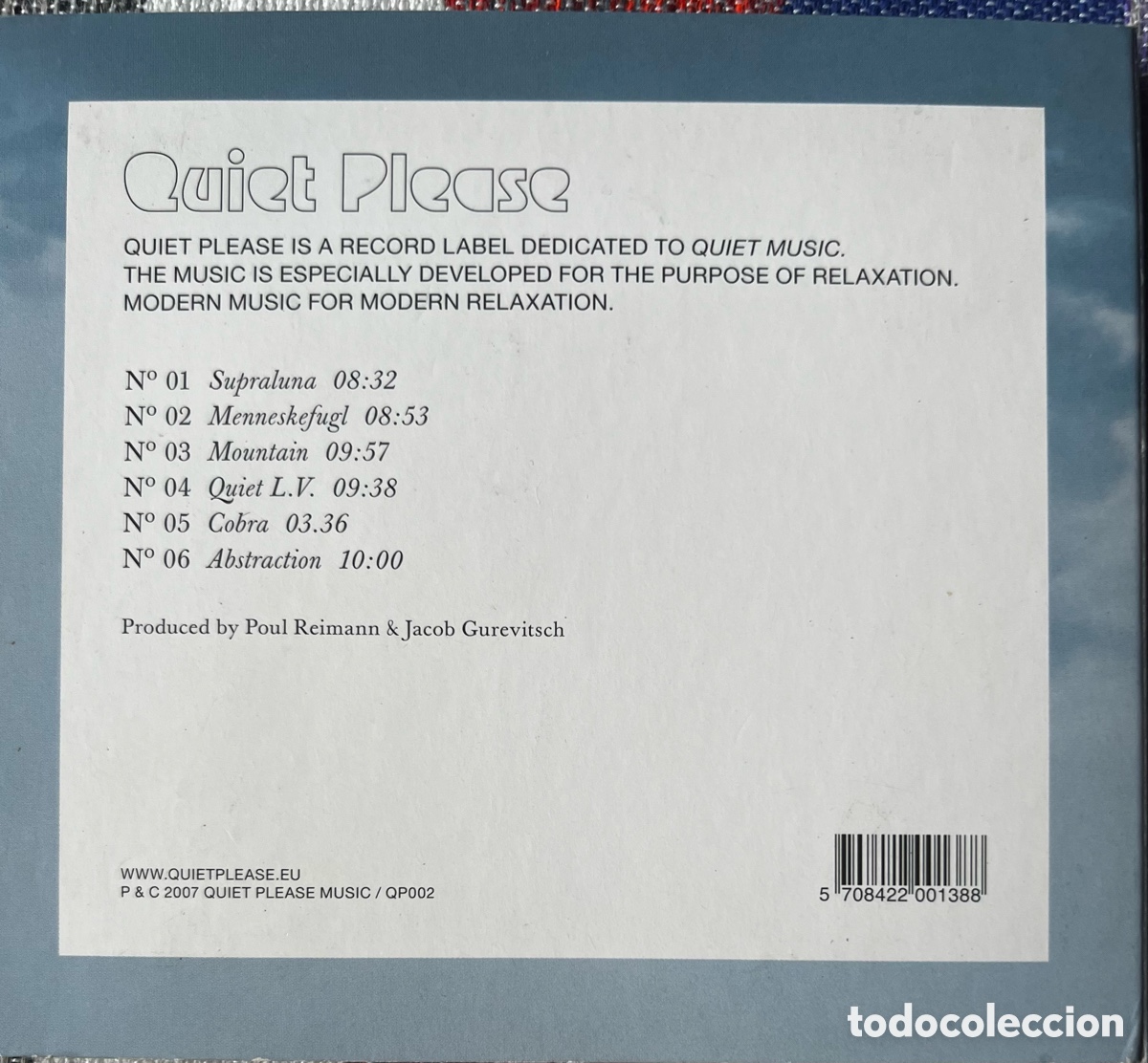 CDs de m&uacute;sica: Quiet Please cd Jacob Gurevitsch 6 canciones - Foto 2