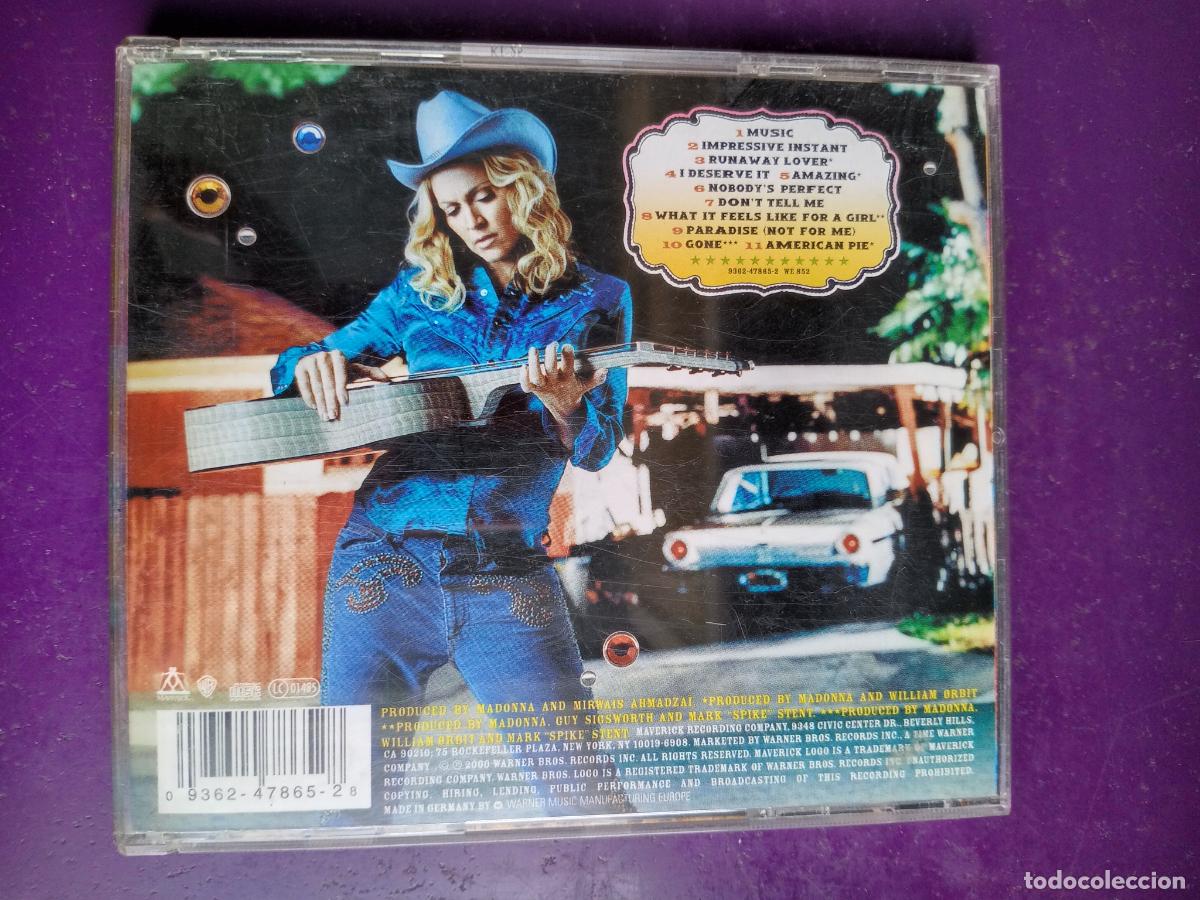 CDs de m&uacute;sica: Madonna &ndash; Music - CD WARNER 2000 - DISCO POP - POCO USO - Foto 2