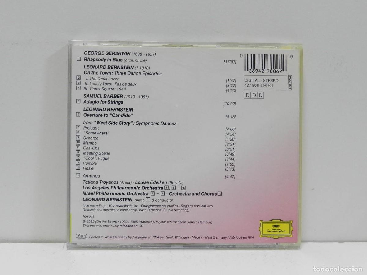 CDs de m&uacute;sica: DISCO CD. Bernstein Conducts Gershwin Barber Bernstein. COMPACT DISC. - Foto 2