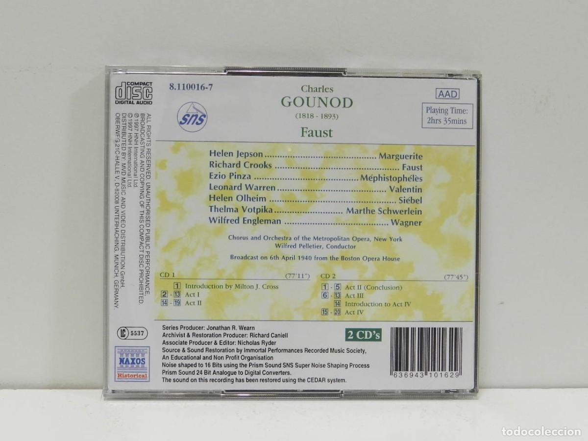CDs de m&uacute;sica: DISCO 2 X CD. Gounod &ndash; Faust. COMPACT DISC. - Foto 2