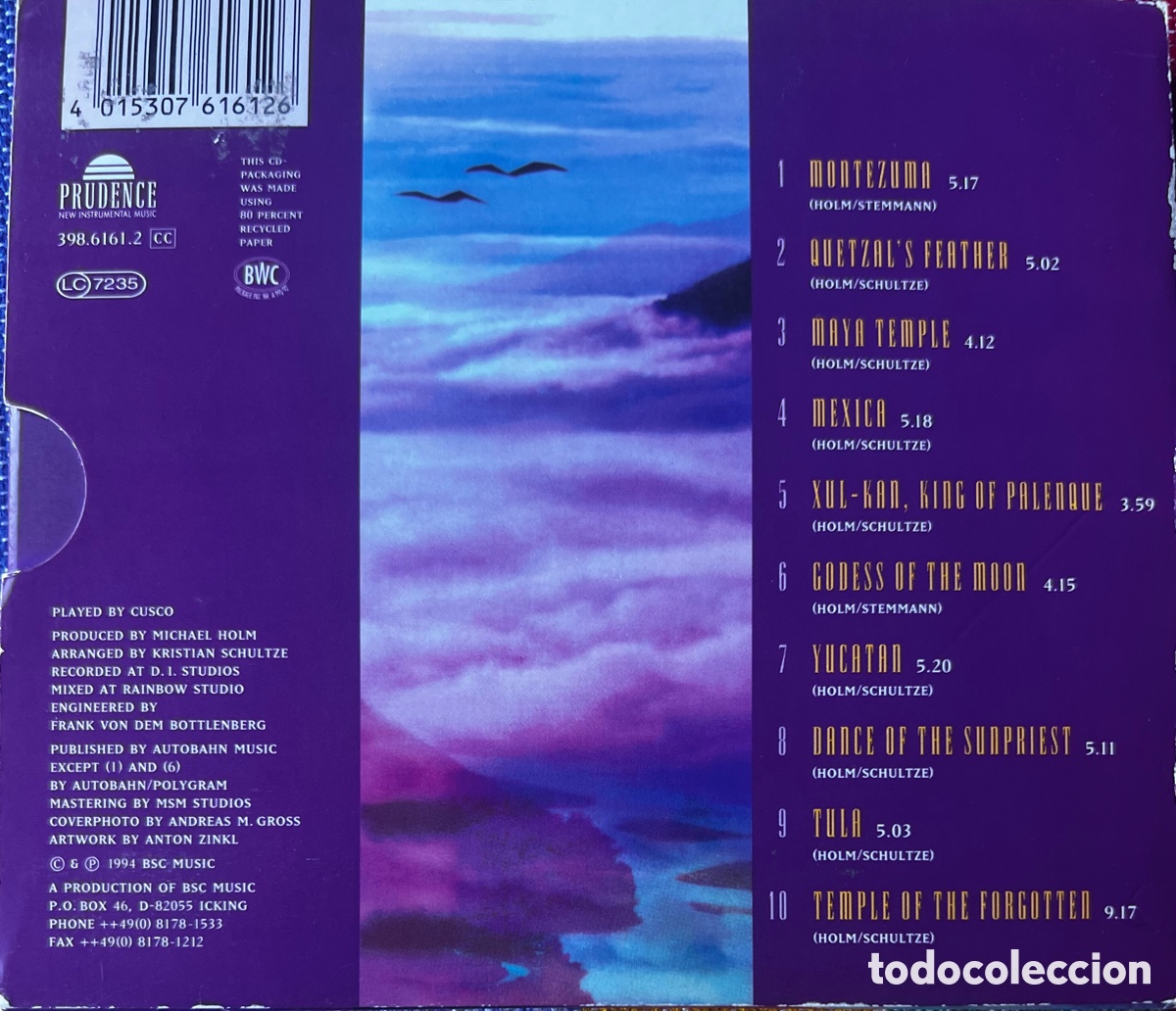 CDs de m&uacute;sica: Cusco Apurimac II cardbox cd10 tracks - Foto 2
