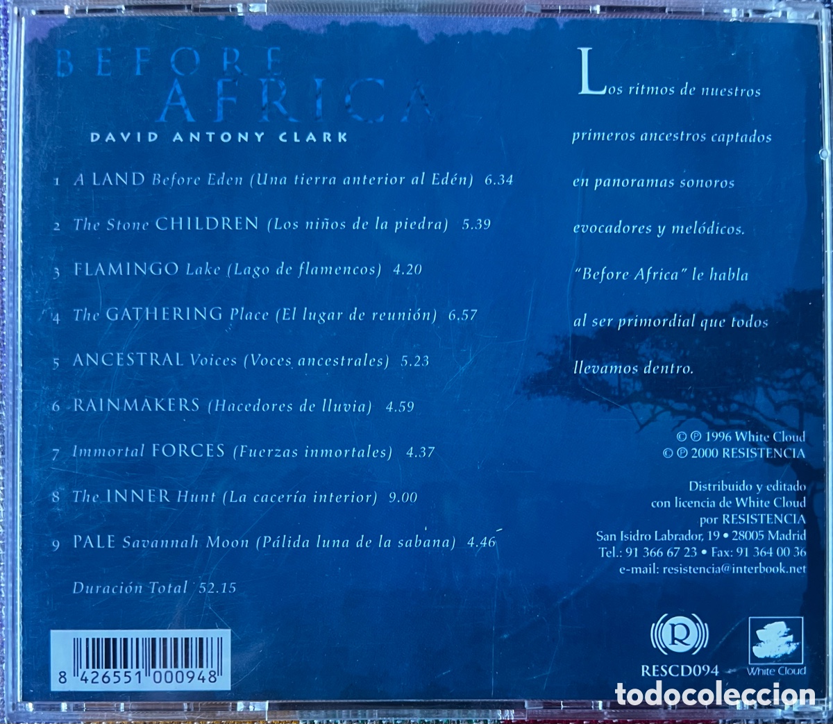 CDs de m&uacute;sica: Before Africa David Antony Clark - Foto 2