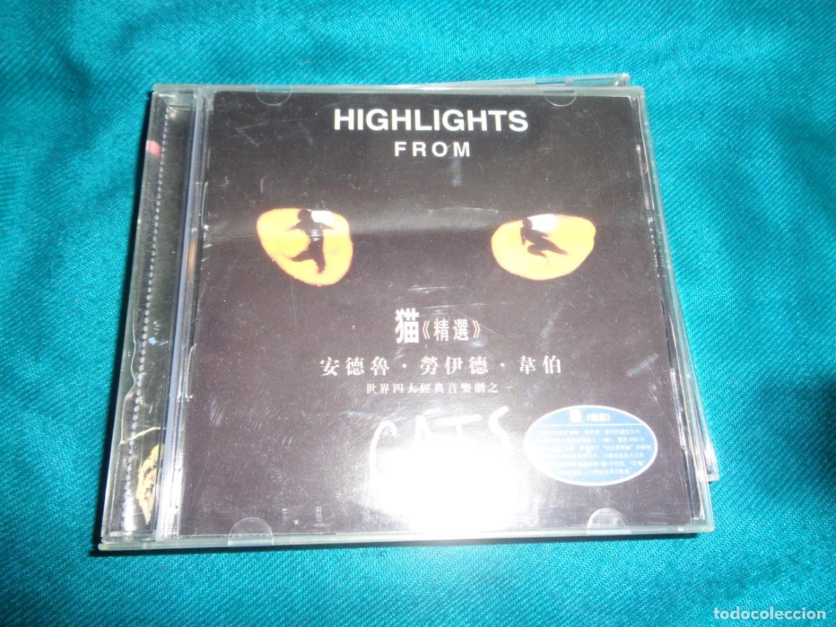 CDs de m&uacute;sica: HIGHLIGHTS FROM CATS. BSO. EDC. TAIWAN. CD - Foto 1