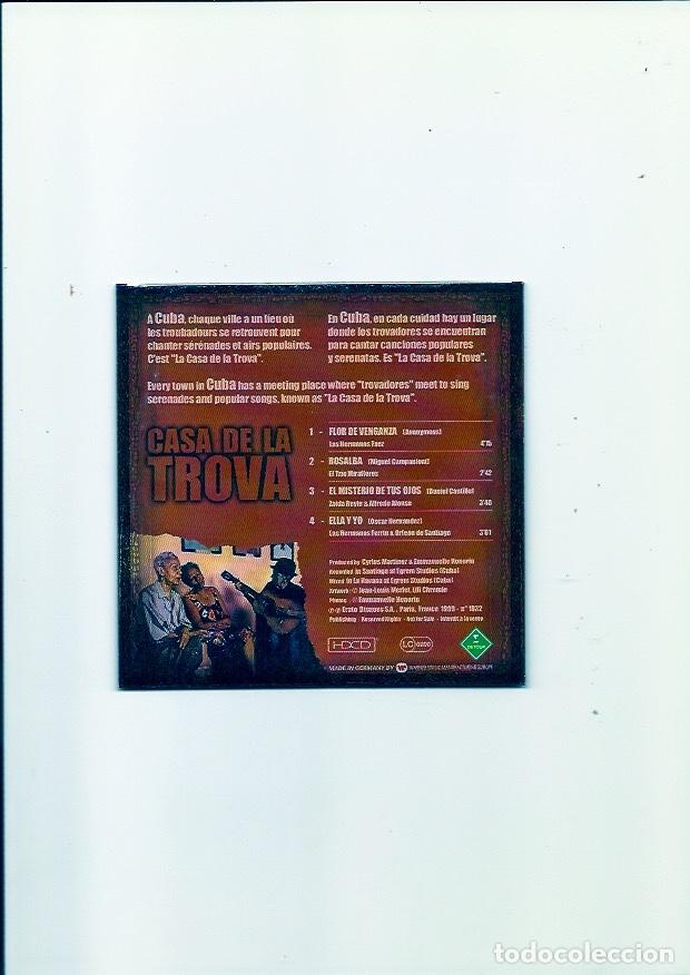 CDs de m&uacute;sica: CASA DE LA TROVA . 4 temas (2 cds ep 1999) - Foto 3