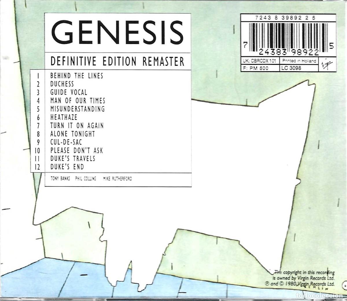 CDs de m&uacute;sica: CD GENESIS &uml;DUKE&uml; (CD) ...... - Foto 2