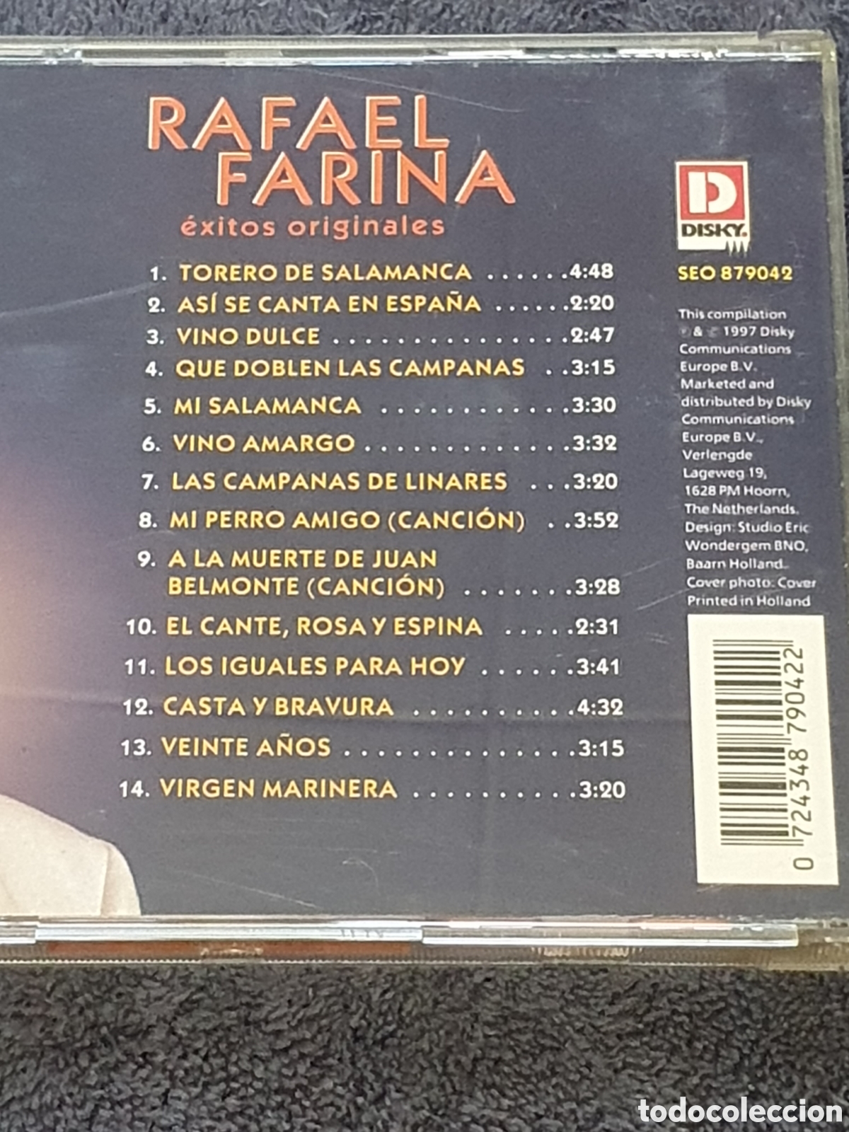 CDs de m&uacute;sica: CD- 26. Rafael Farina - &Eacute;xitos Originales, De 2&ordf; Mano. - Foto 2