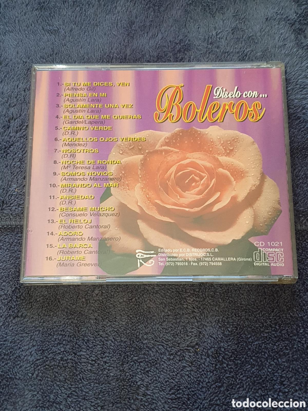 CDs de m&uacute;sica: CD- 26. D&iacute;selo Con Boleros, De 2&ordf; Mano. - Foto 2