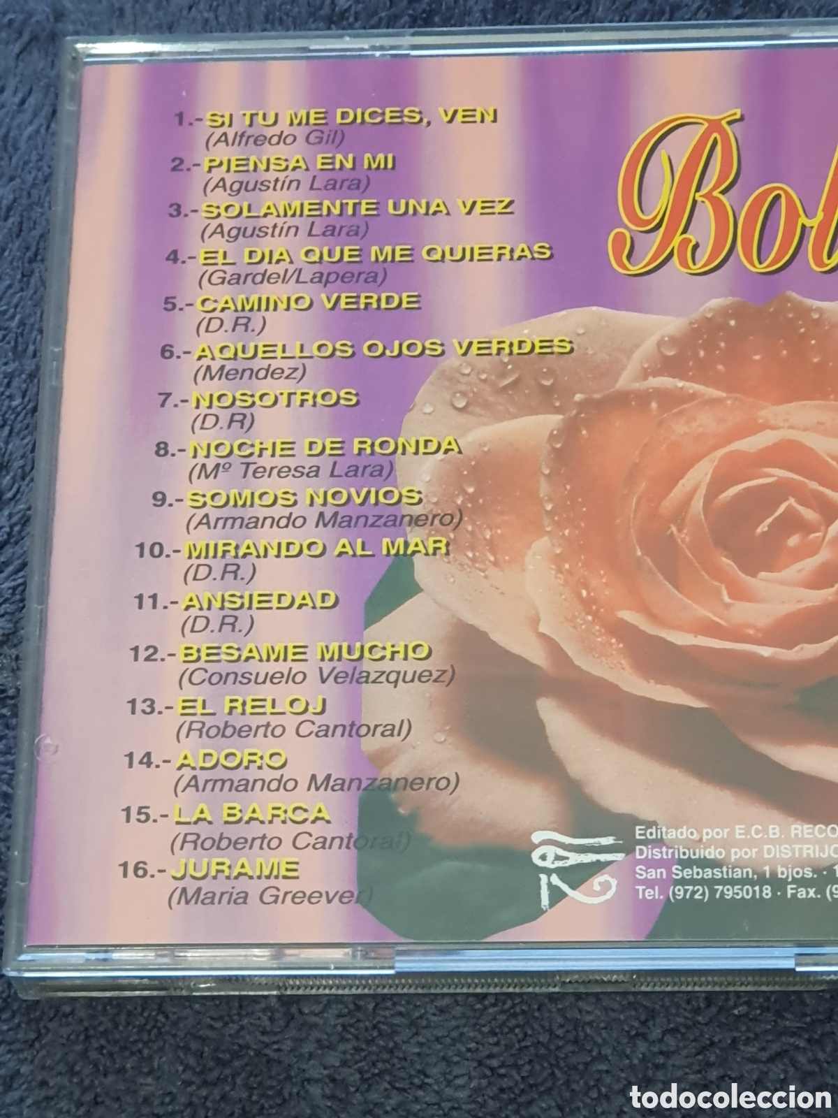 CDs de m&uacute;sica: CD- 26. D&iacute;selo Con Boleros, De 2&ordf; Mano. - Foto 3