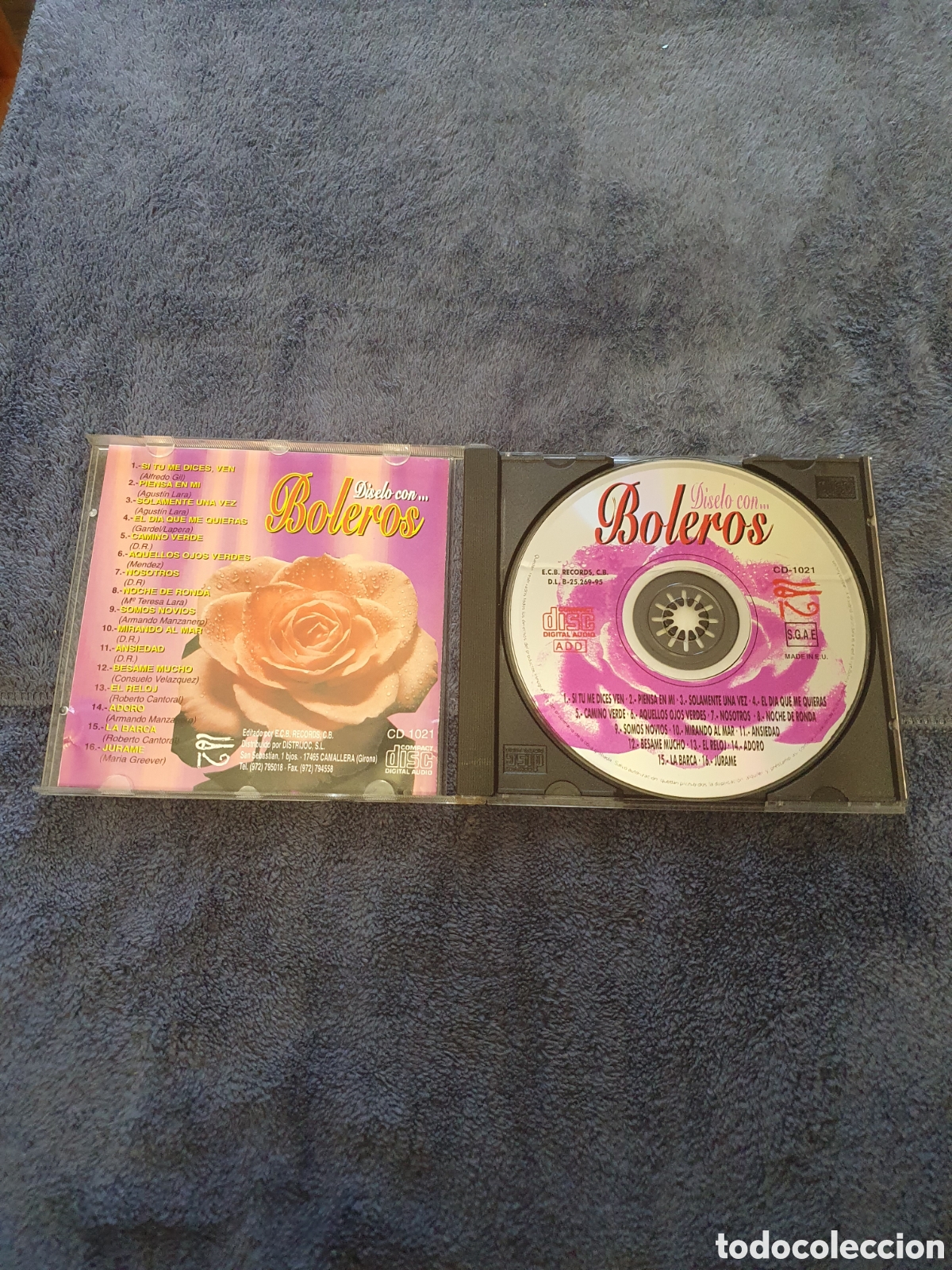 CDs de m&uacute;sica: CD- 26. D&iacute;selo Con Boleros, De 2&ordf; Mano. - Foto 4