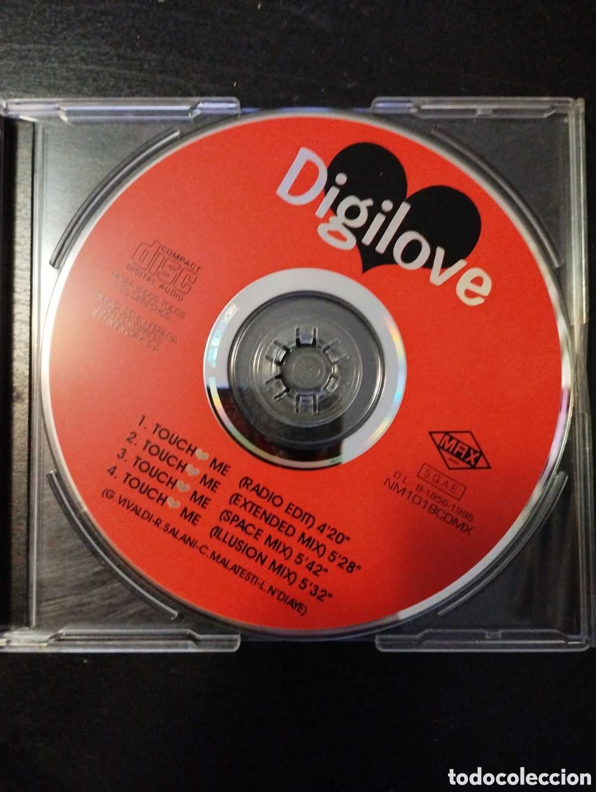 CDs de m&uacute;sica: Digilove &ndash; Touch Me. 1994. Espa&ntilde;a. CD, Maxi-Single - Foto 3