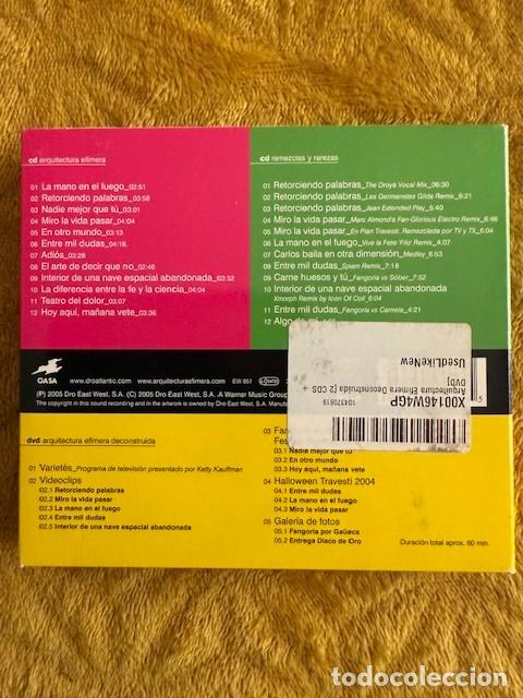 CDs de m&uacute;sica: FANGORIA - ARQUITECTURA EFIMERA DECONSTRUIDA - Foto 2