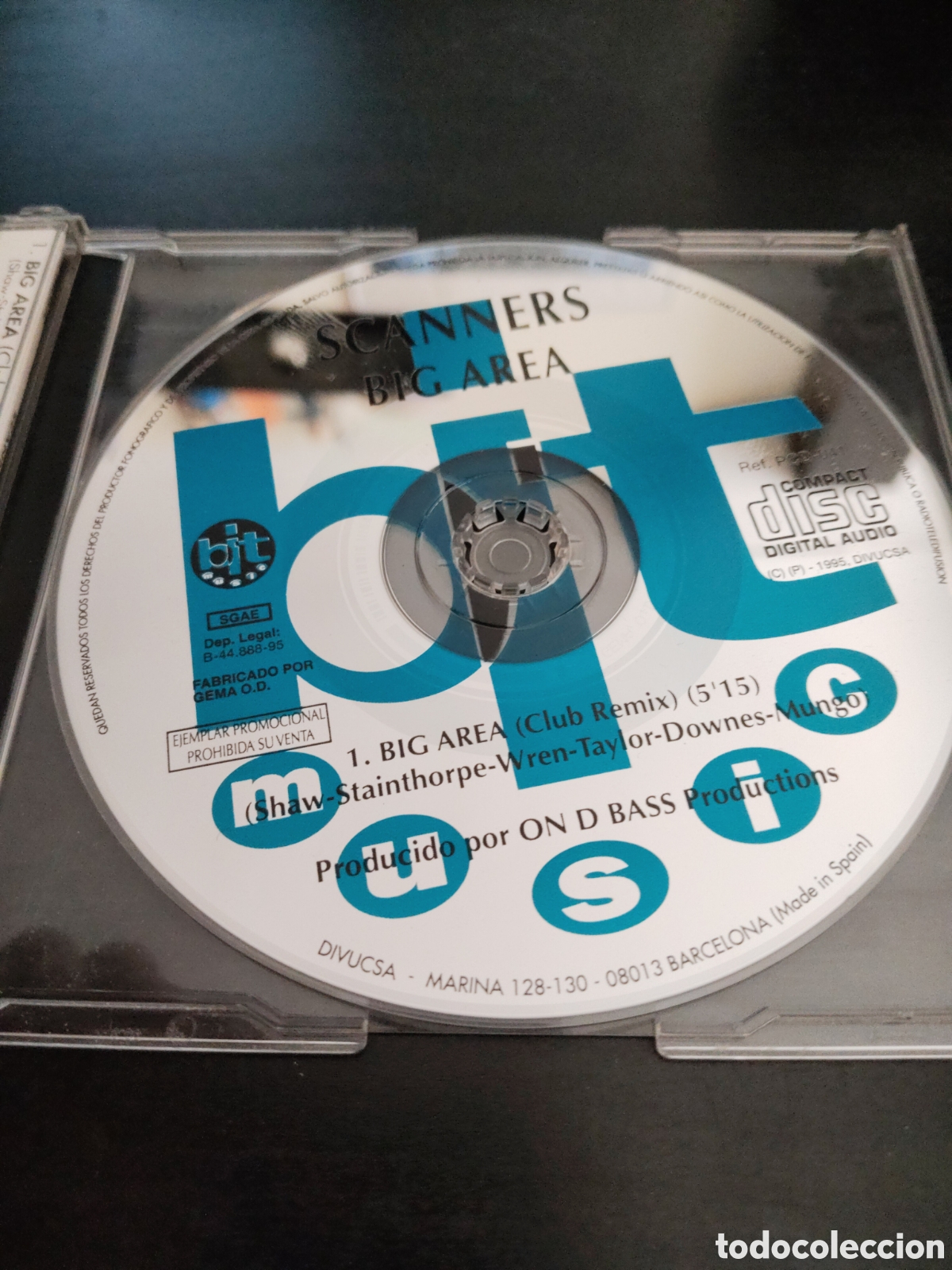 CDs de m&uacute;sica: Scanners &ndash; Big Area CD maxi single 1995 Espa&ntilde;a - Foto 2