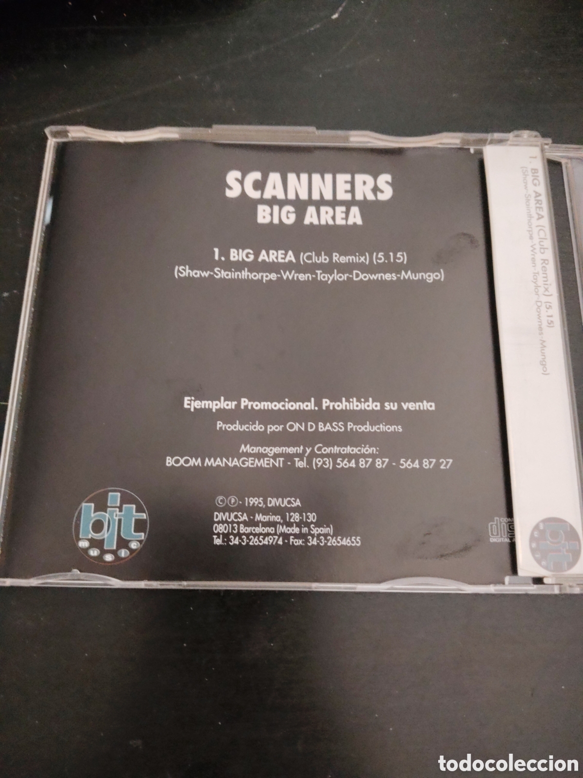 CDs de m&uacute;sica: Scanners &ndash; Big Area CD maxi single 1995 Espa&ntilde;a - Foto 3