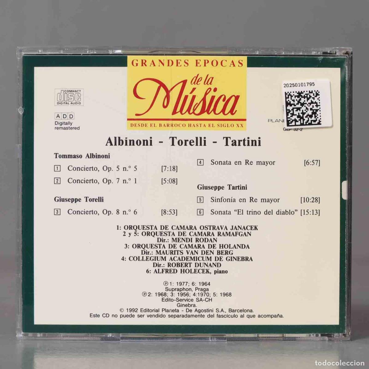 CDs de m&uacute;sica: CD. Albinoni - Torelli - Tartini - Foto 2