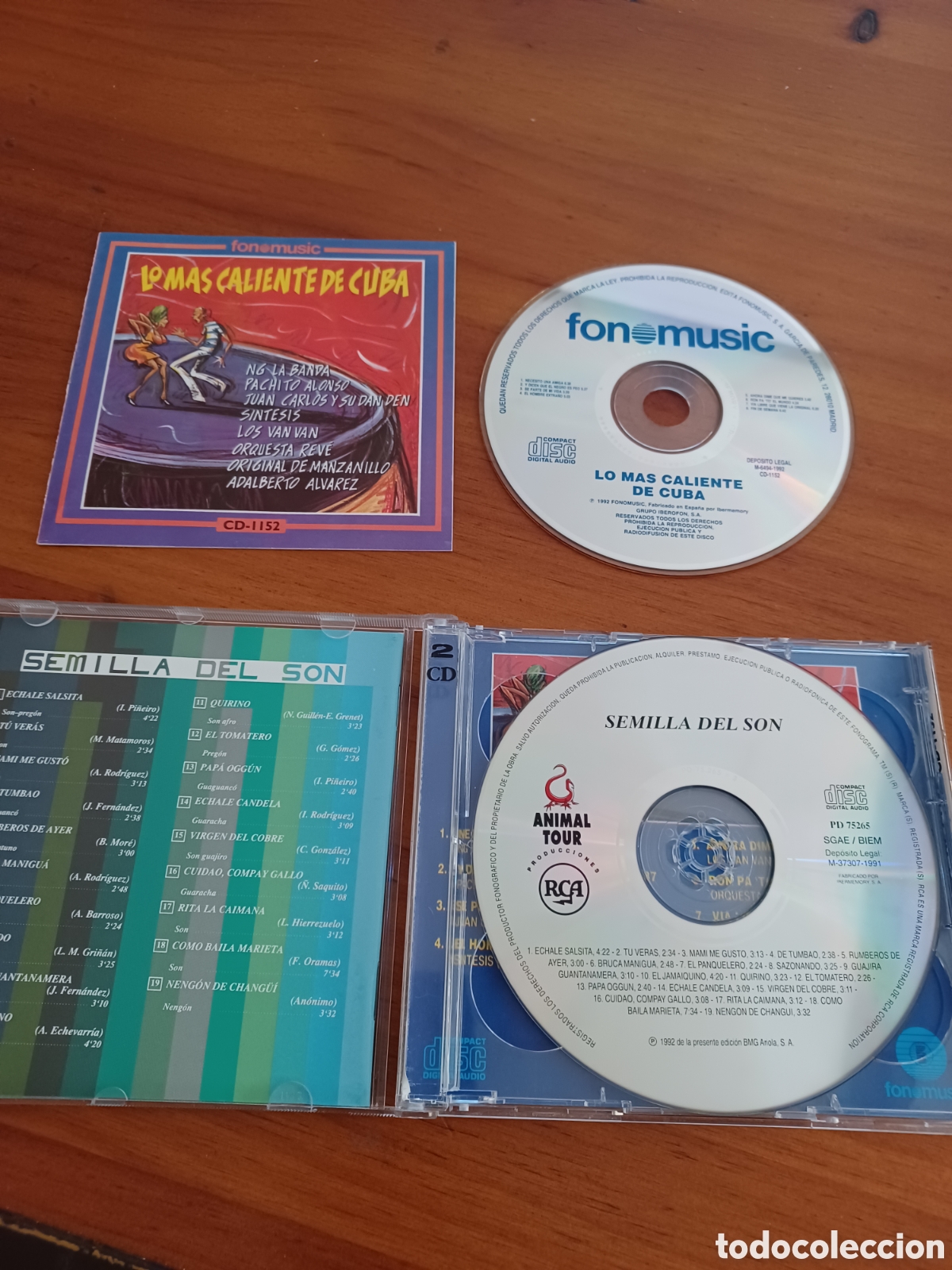 CDs de m&uacute;sica: CDs semillas del son y lo m&aacute;s caliente de Cuba 2 en 1