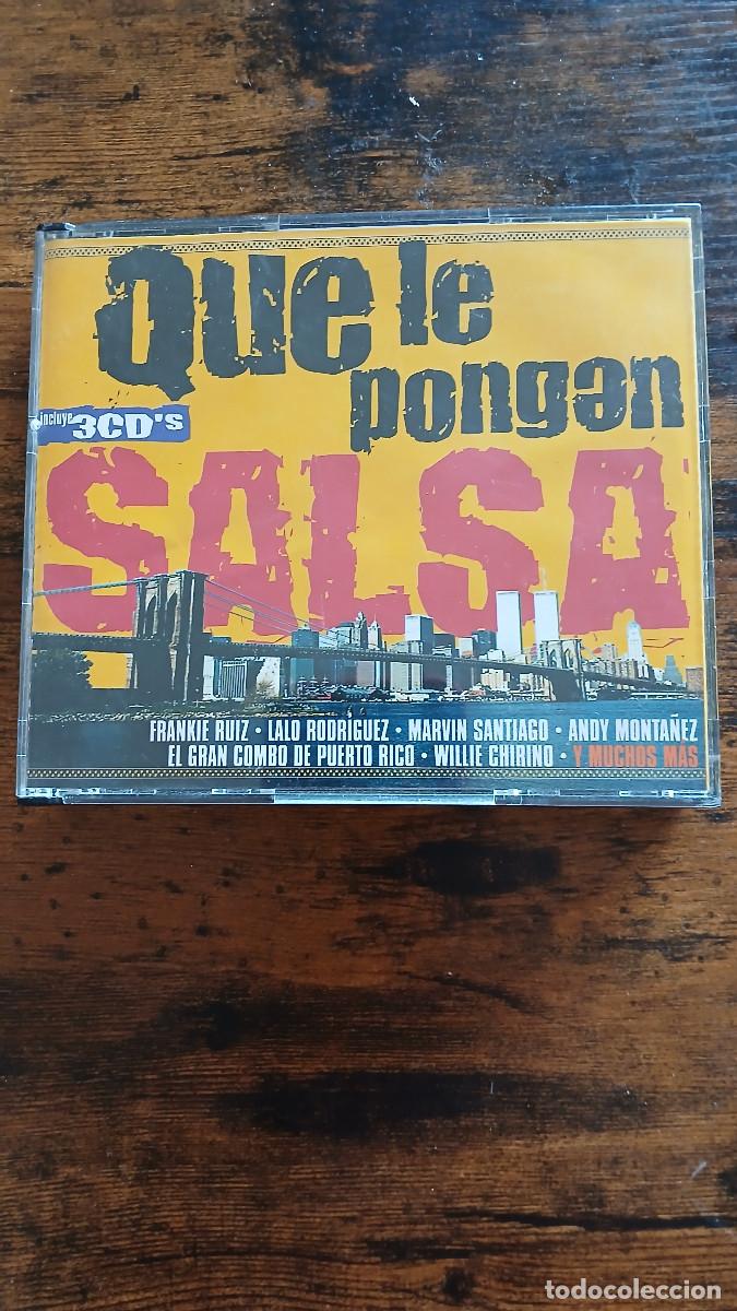 CDs de m&uacute;sica: CD Que le pongan salsa 3 discos - Foto 1