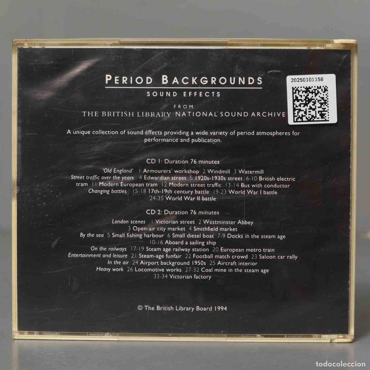 CDs de m&uacute;sica: CD. PERIOD BACK GROUNDS SOUND EFFECTS - Foto 2