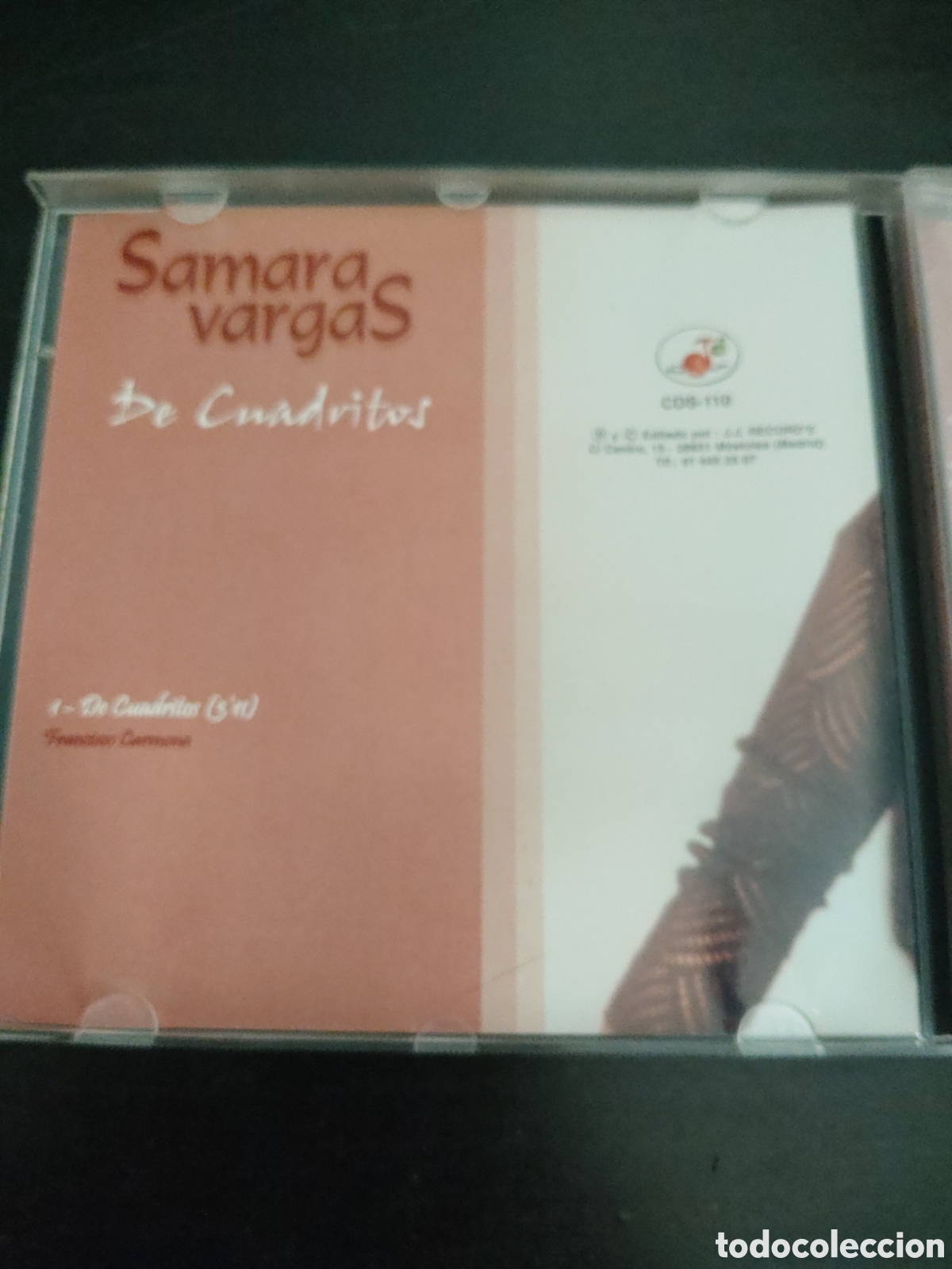 CDs de m&uacute;sica: Samara Vargas&nbsp;&ndash;&nbsp;De Cuadritos Cd single promo 2000 Espa&ntilde;a - Foto 3