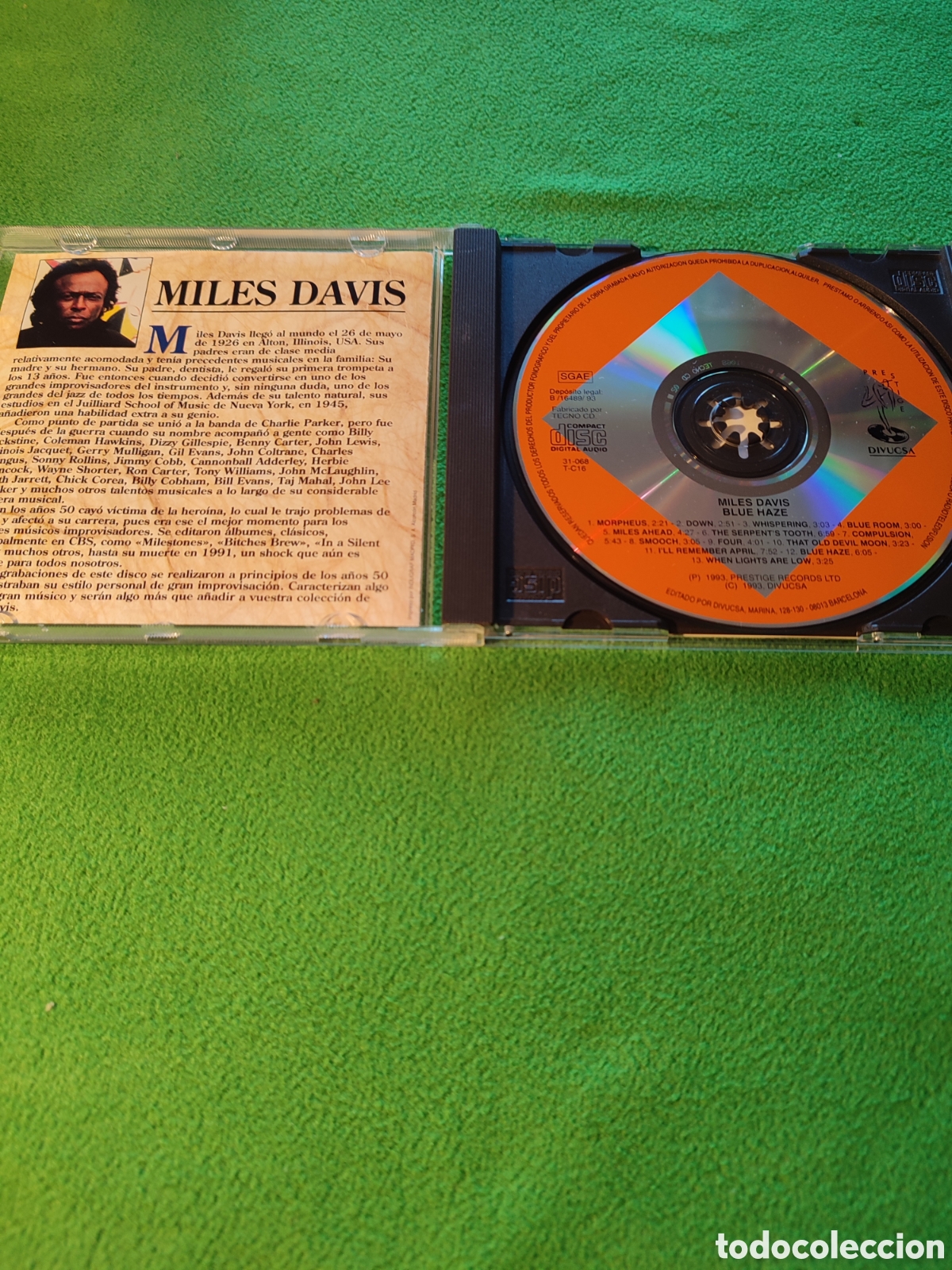 CDs de m&uacute;sica: Miles Davis - Blue Haze edici&oacute;n Divucsa - Foto 2