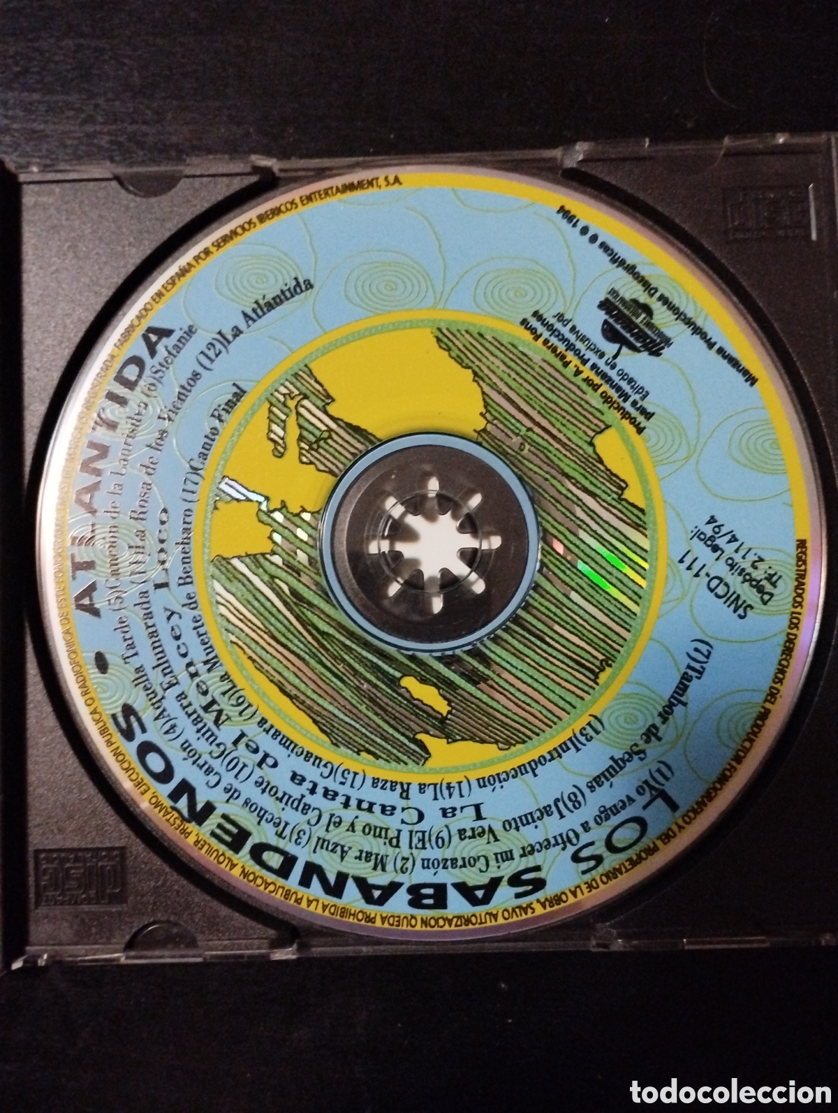 CDs de m&uacute;sica: Los Sabande&ntilde;os &ndash; Atlantida. 1994. CD - Foto 3