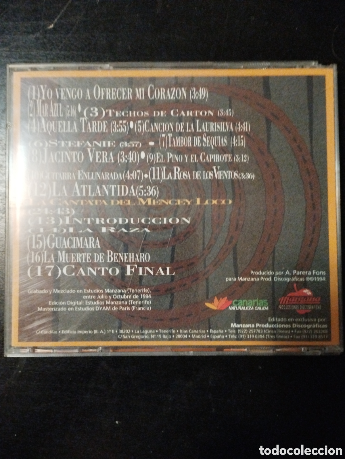 CDs de m&uacute;sica: Los Sabande&ntilde;os &ndash; Atlantida. 1994. CD - Foto 4