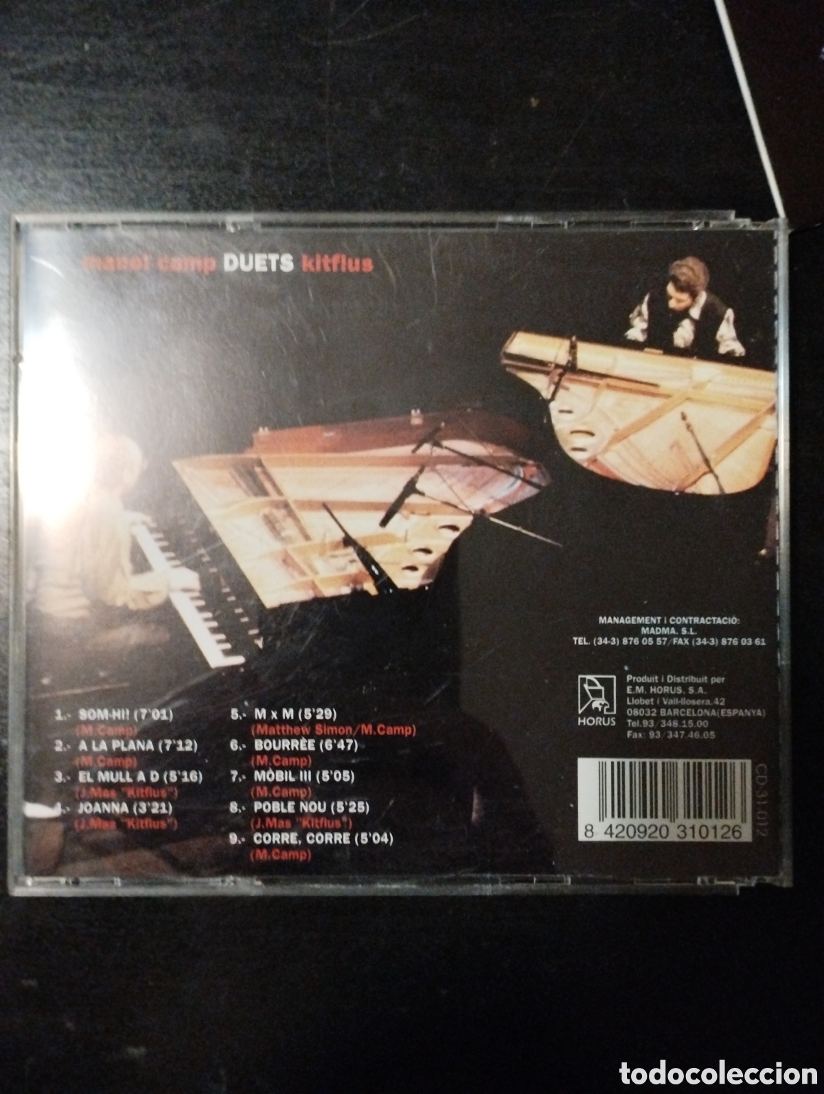 CDs de m&uacute;sica: Manuel Camp, Kitflus &ndash; Duets. 1994. CD, Album - Foto 4