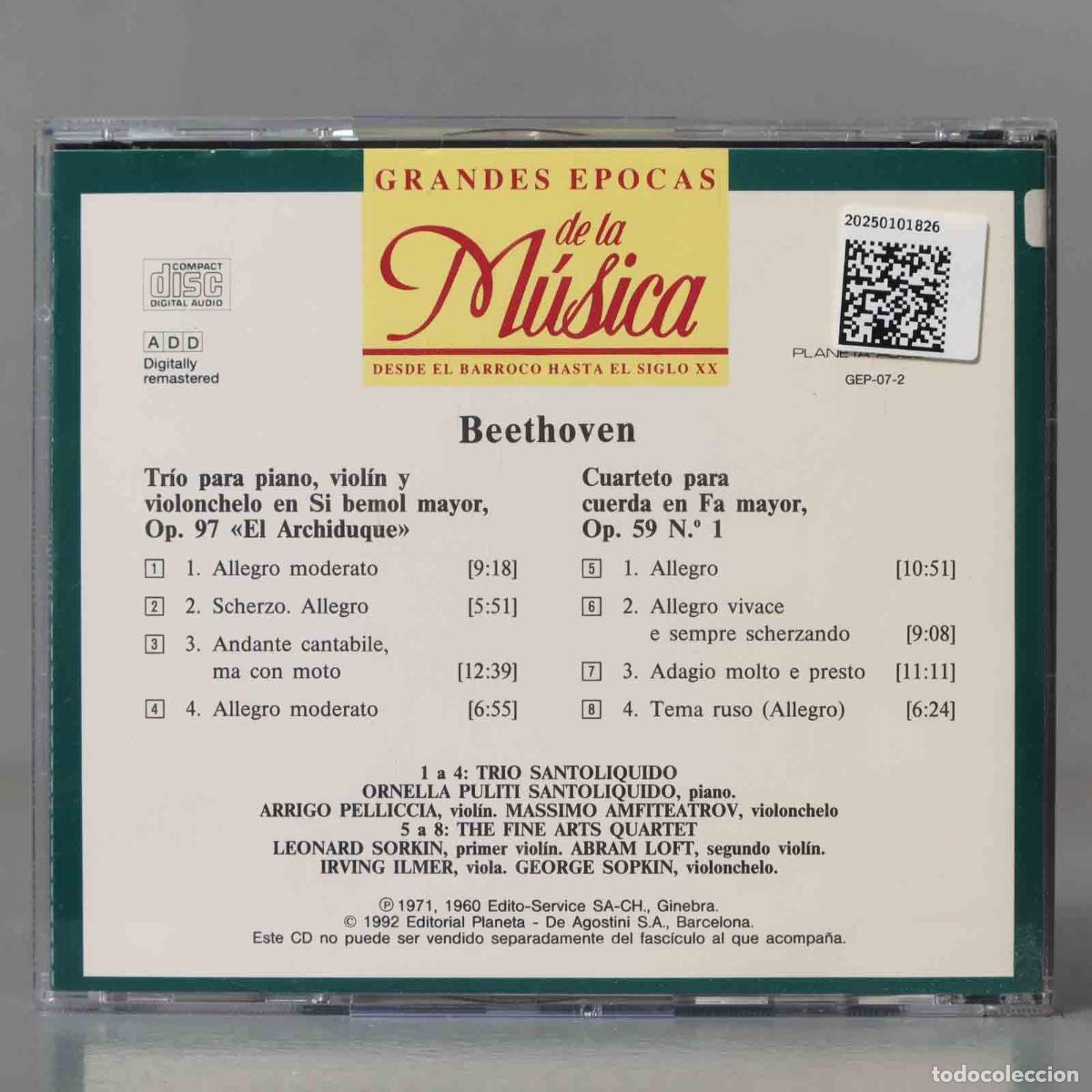 CDs de m&uacute;sica: CD. BEETHOVEN OP 97 59 - Foto 2