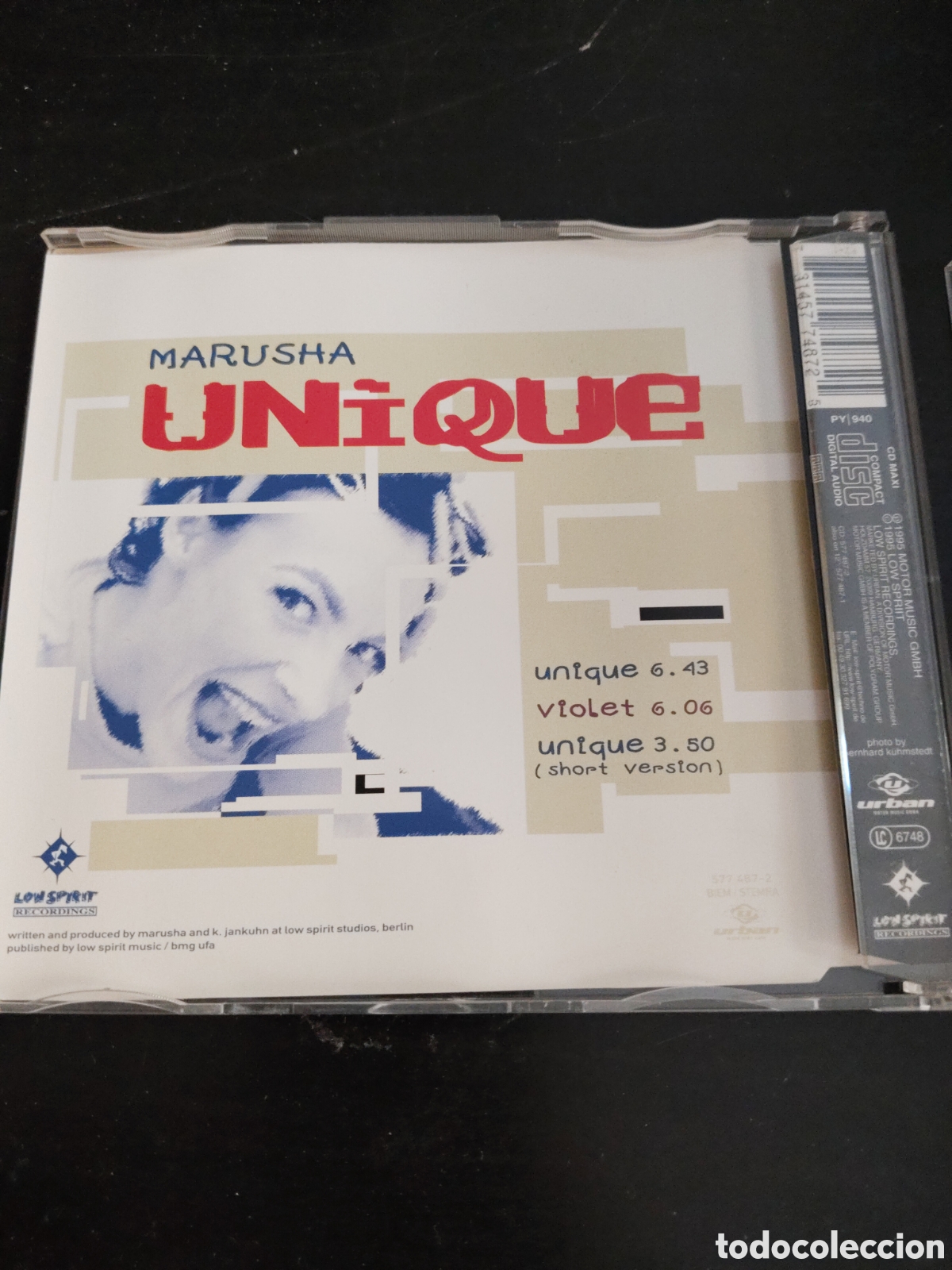 CDs de m&uacute;sica: Marusha&nbsp;&ndash;&nbsp;Unique Cd single cd maxi single 1995 Europa - Foto 3