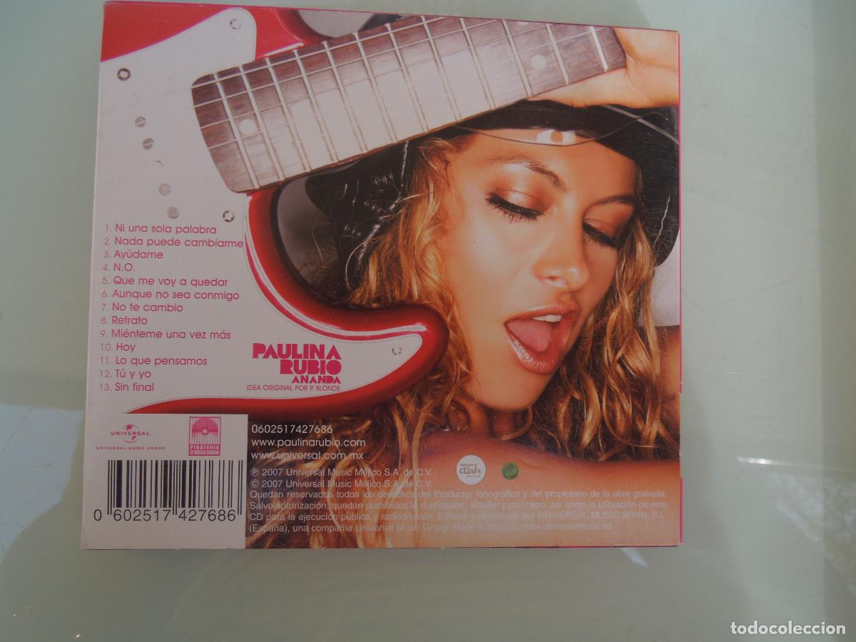 CDs de m&uacute;sica: PAULINA - ANANDA - CD 2007 - Foto 2