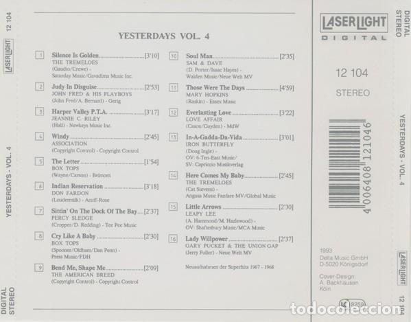 CDs de m&uacute;sica: Various - Yesterdays Vol. 4 (CD, Comp) Label:LaserLight Cat#: 12 104 - Foto 2