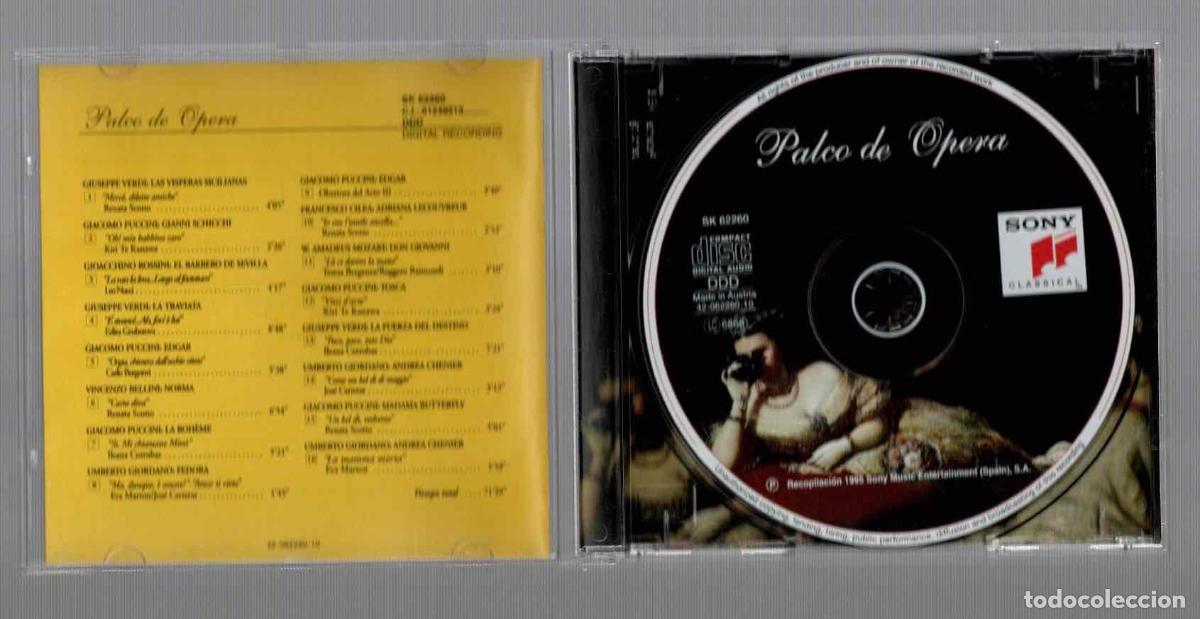 CDs de m&uacute;sica: CD PALCO DE OPERA. SONY 1995 - Foto 2