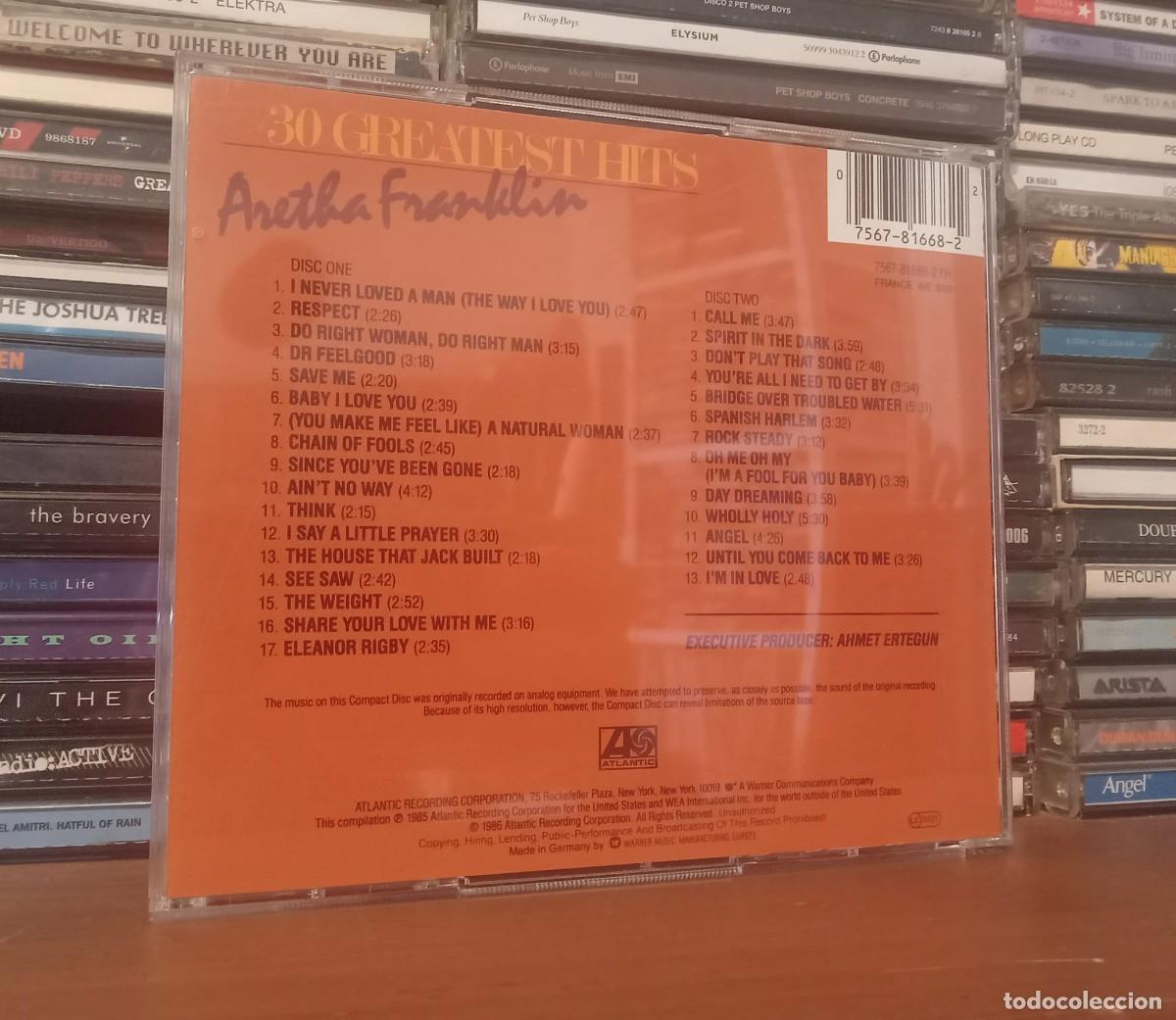 CDs de m&uacute;sica: Aretha Franklin &lrm;&ndash; 30 Greatest Hits - Foto 2