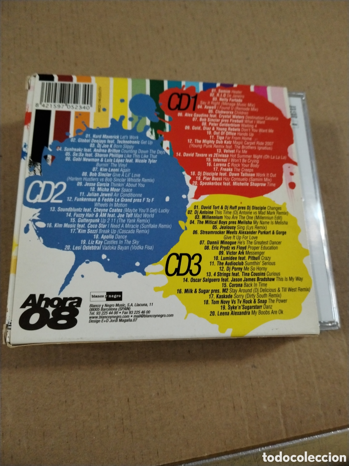CDs de m&uacute;sica: AHORA 08 - TRIPLE. CD - Foto 2