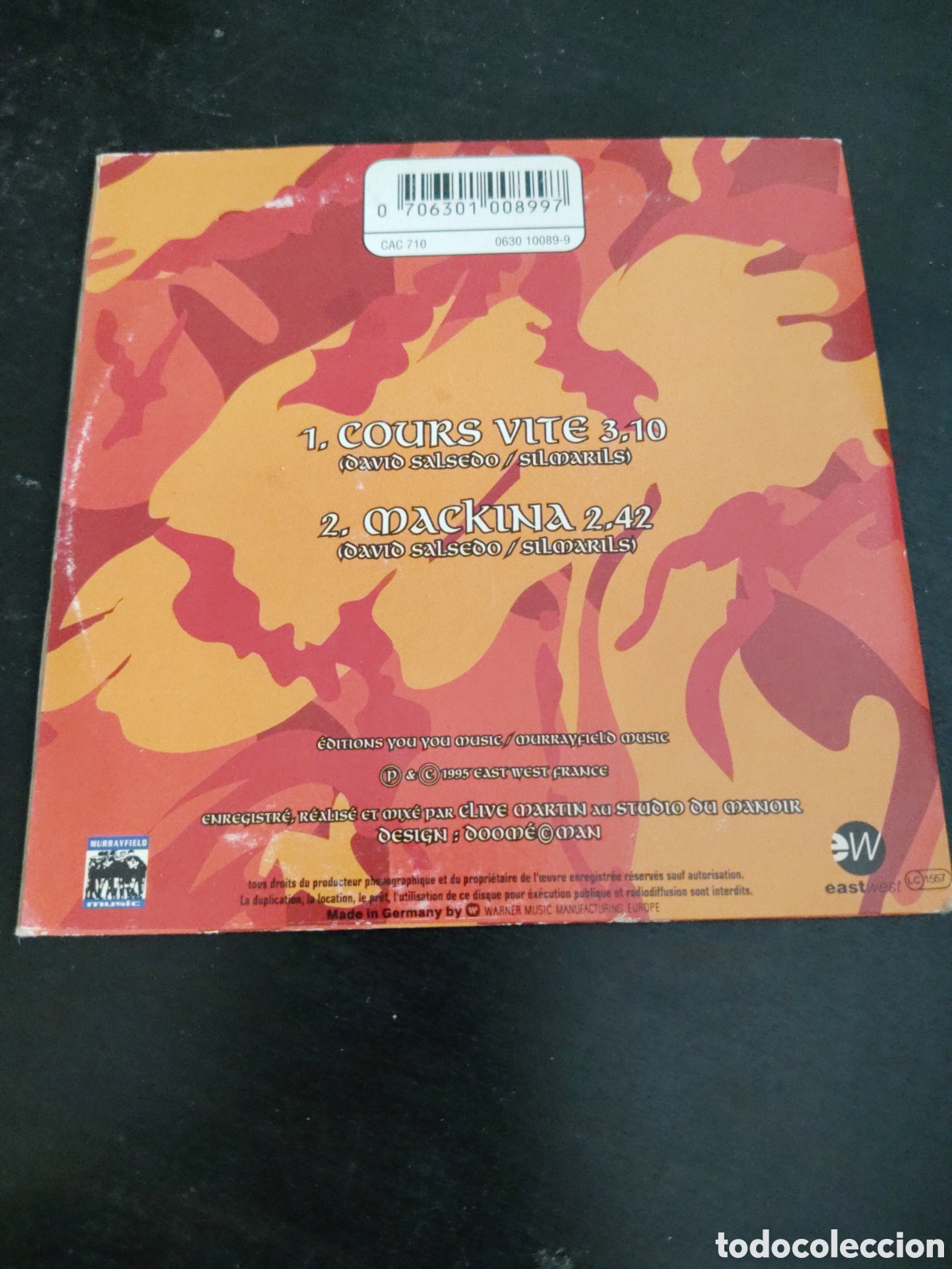 CDs de m&uacute;sica: Silmarils&nbsp;&ndash;&nbsp;Cours Vite Cd single 1995 Alemania - Foto 2