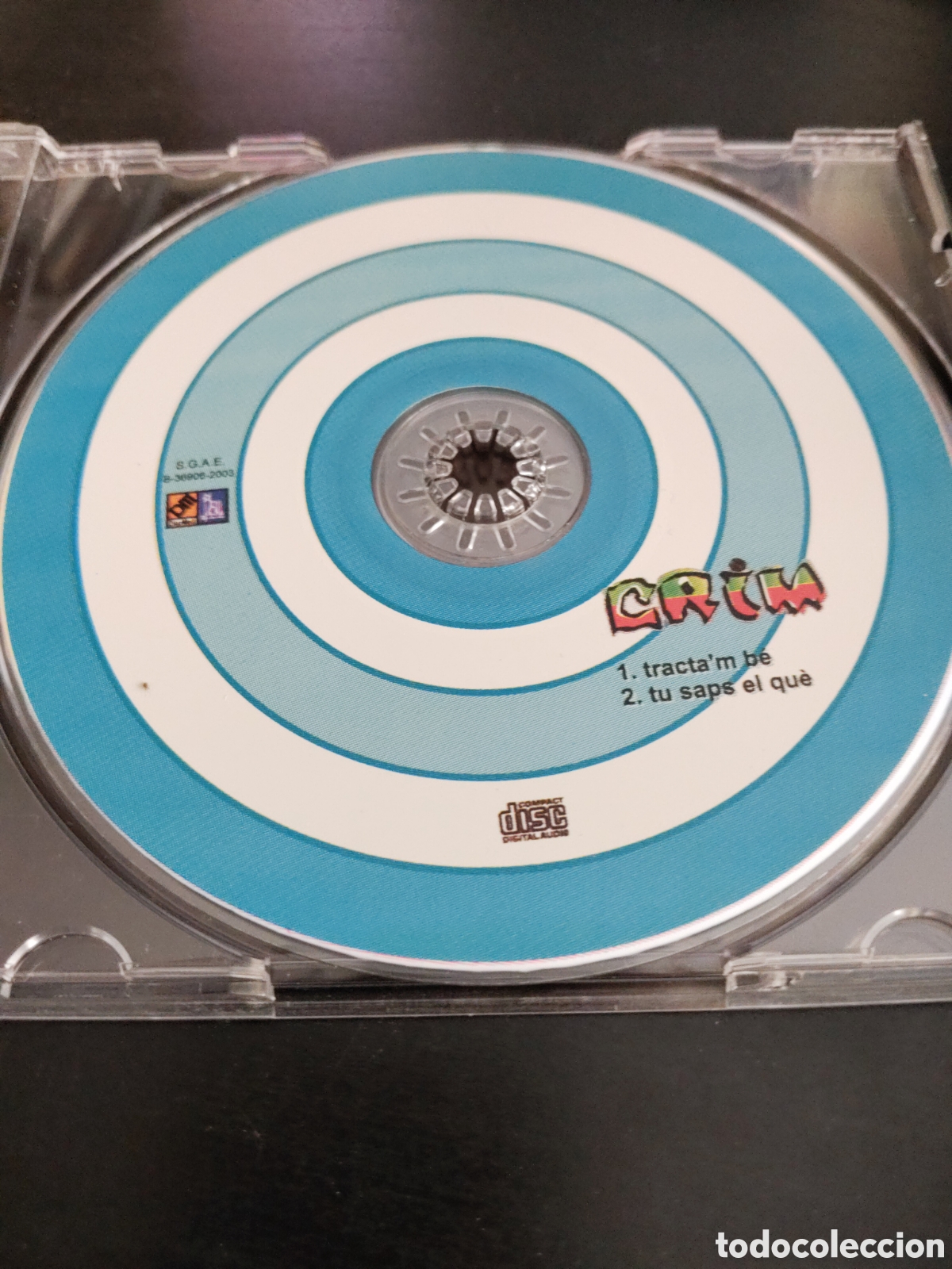 CDs de m&uacute;sica: Crim&nbsp;&ndash;&nbsp;Tractam B&eacute; Cd single 2003 Espa&ntilde;a - Foto 2