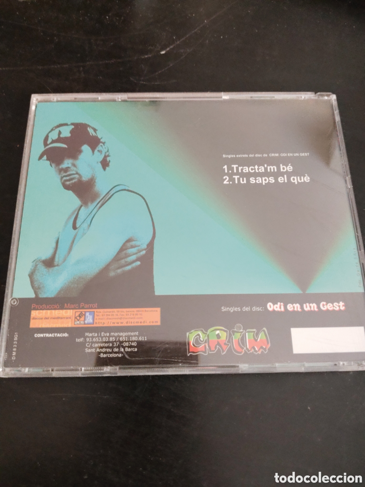 CDs de m&uacute;sica: Crim&nbsp;&ndash;&nbsp;Tractam B&eacute; Cd single 2003 Espa&ntilde;a - Foto 4