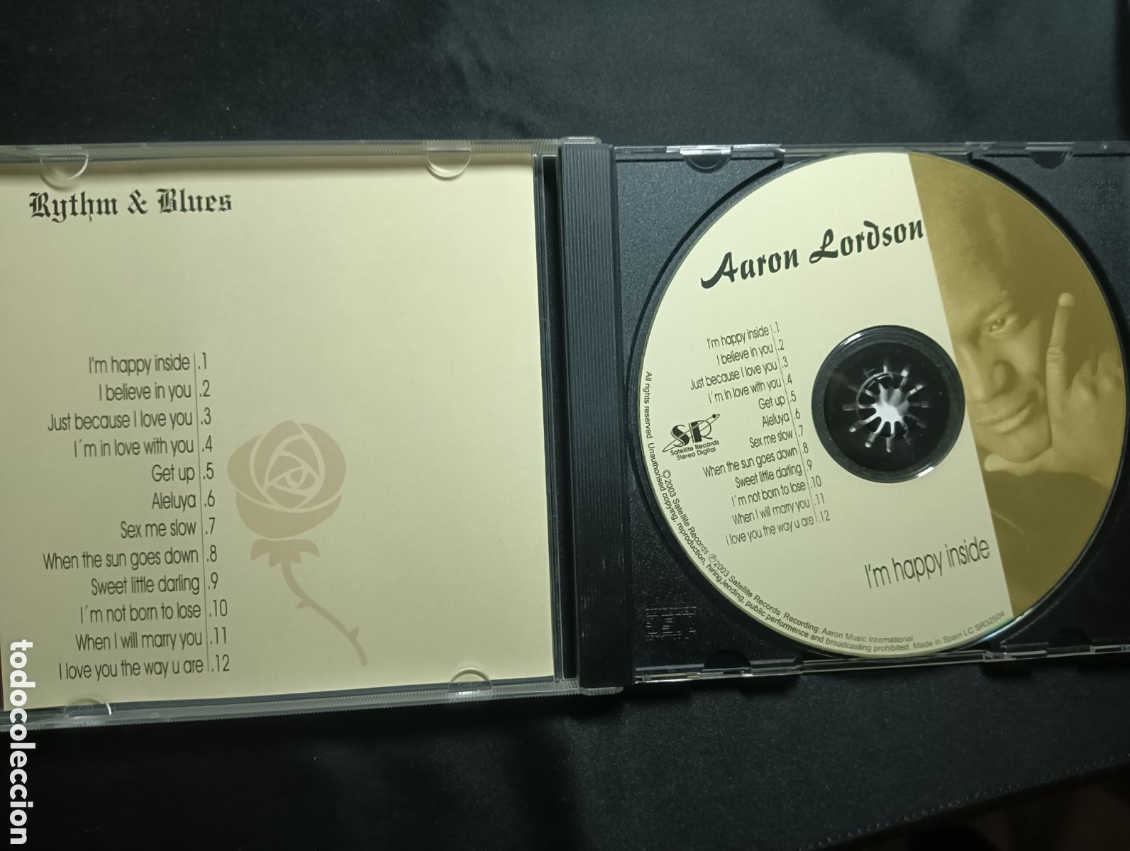 CDs de m&uacute;sica: CD- Aaron Lordson - Im happy Inside - Satellite Records 2003 - Foto 3