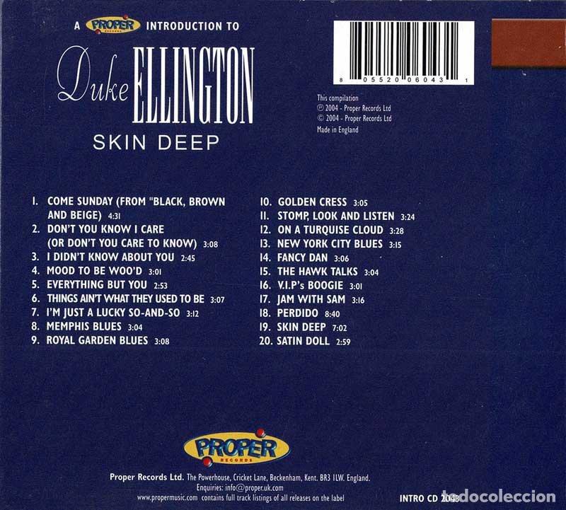 CDs de m&uacute;sica: Duke Ellington - Skin Deep. CD - Foto 2