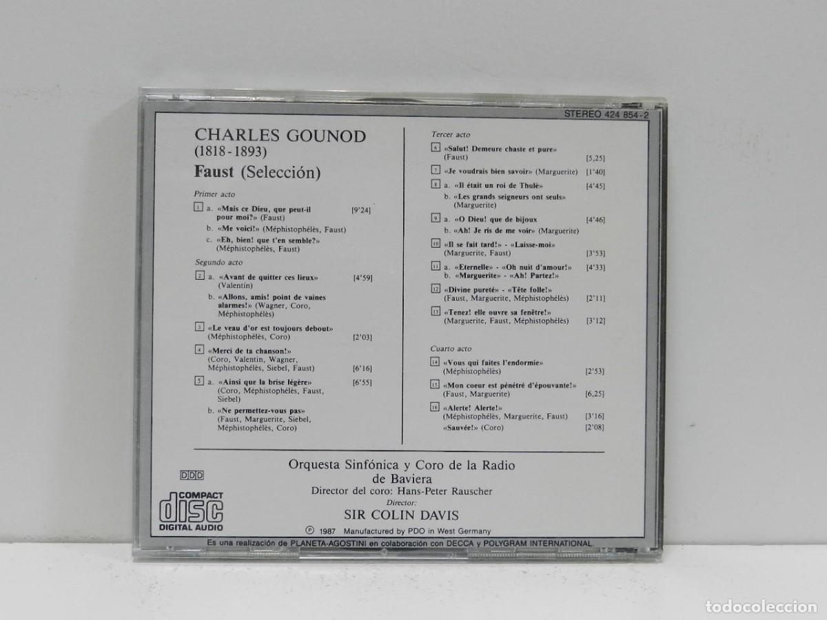 CDs de m&uacute;sica: DISCO CD. Gounod &ndash; Faust - La Gran Opera. COMPACT DISC. - Foto 2