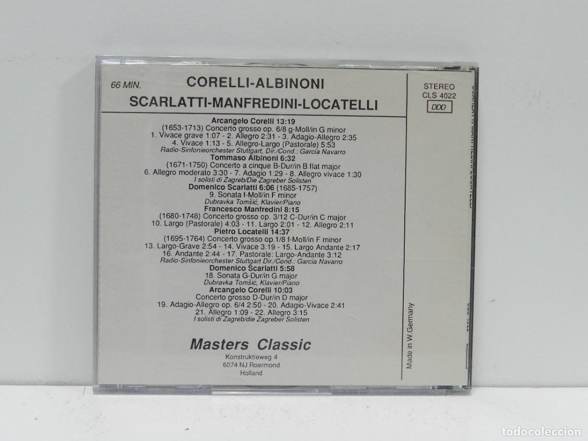 CDs de m&uacute;sica: DISCO CD. Corelli, Albinoni, Scarlatti &ndash; Masters Classic. COMPACT DISC. - Foto 2