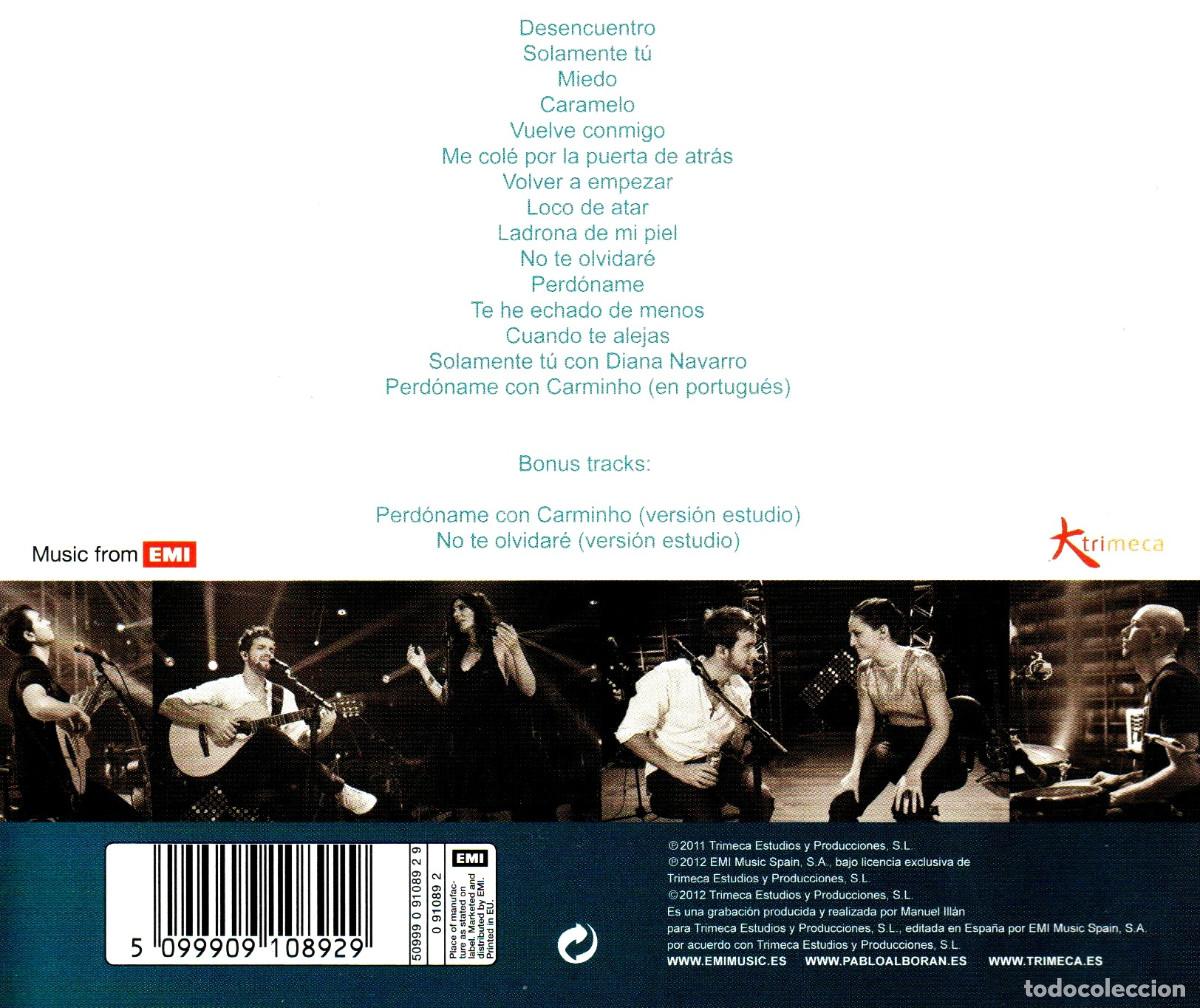 CDs de m&uacute;sica: �H547 - PABLO ALBORAN. EN ACUSTICO. CD. - Foto 2