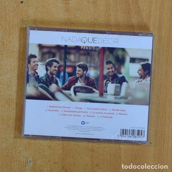CDs de m&uacute;sica: PARAISO - NADA QUE DECIR - CD - Foto 2